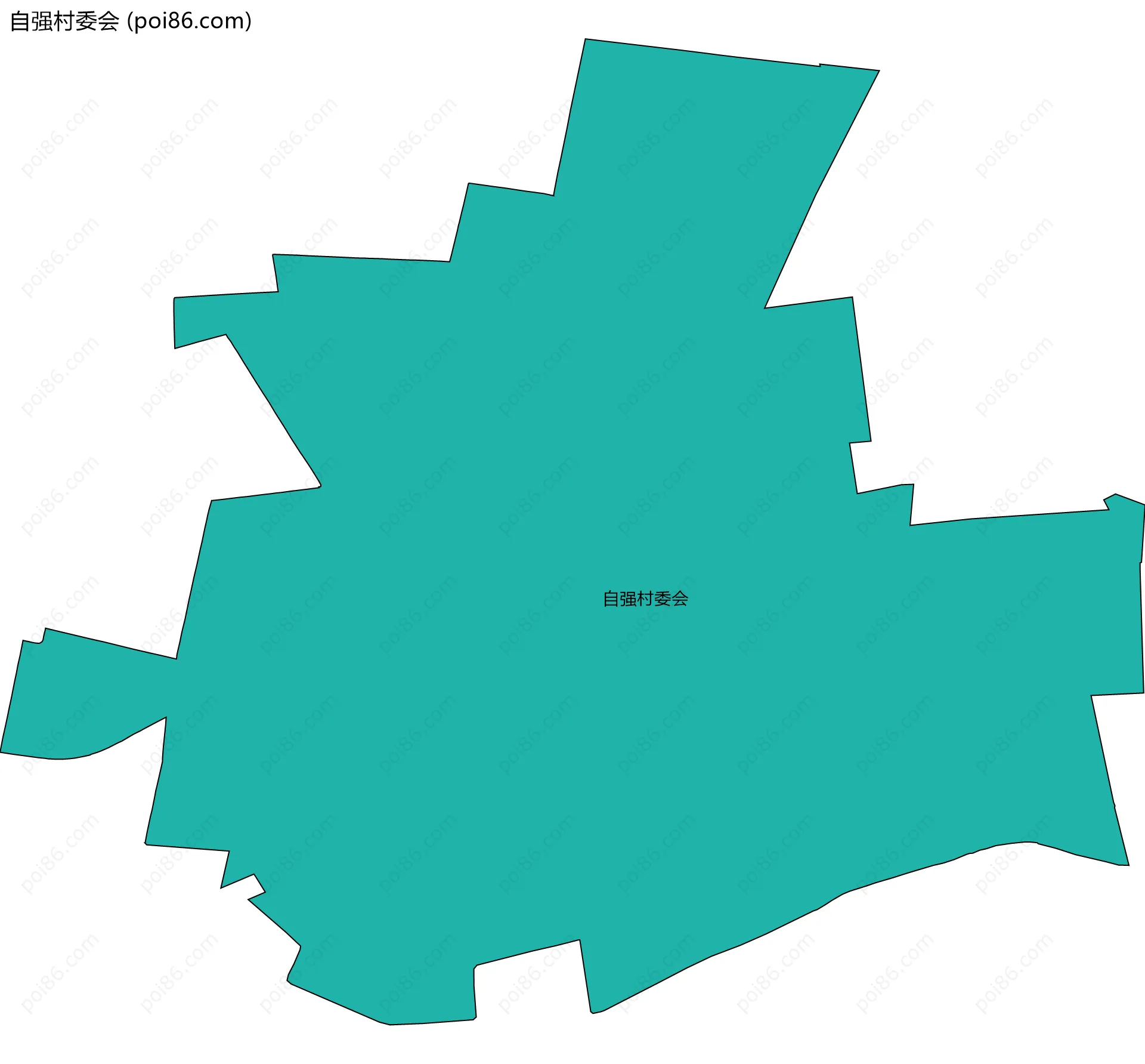 自强村委会边界地图