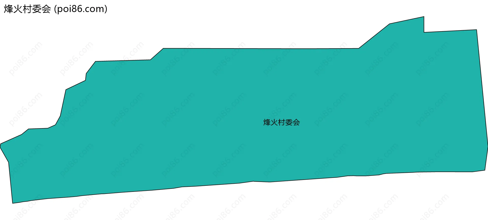 烽火村委会边界地图