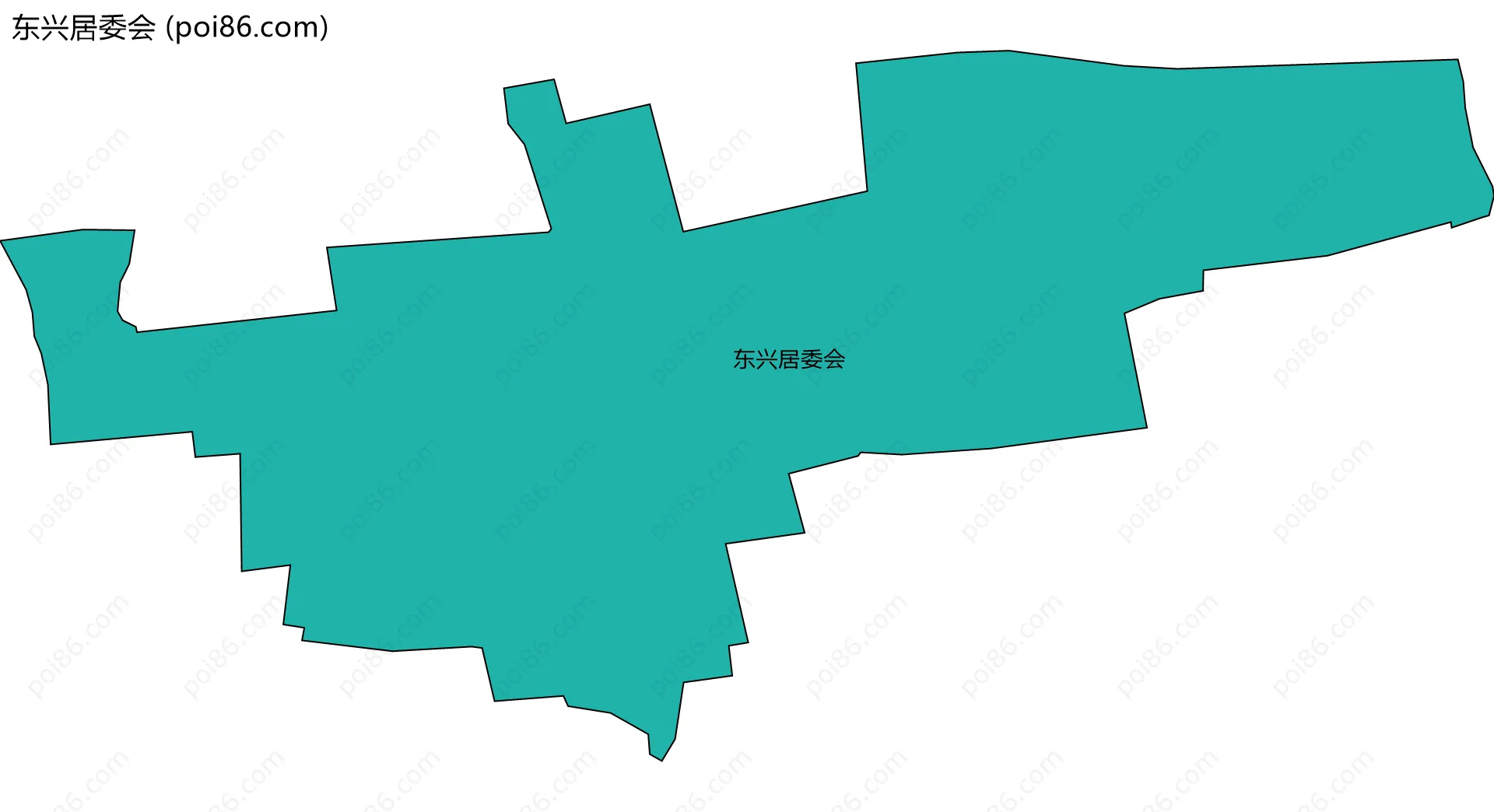 东兴居委会边界地图