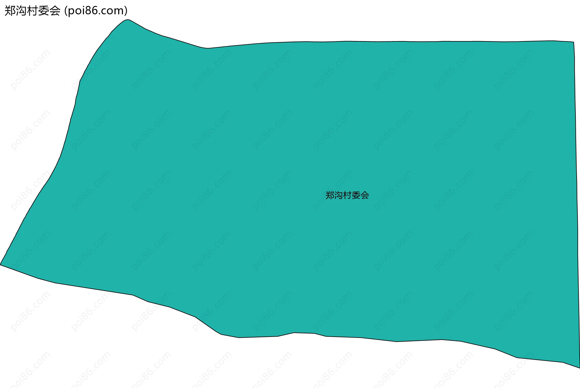 郑沟村委会边界地图
