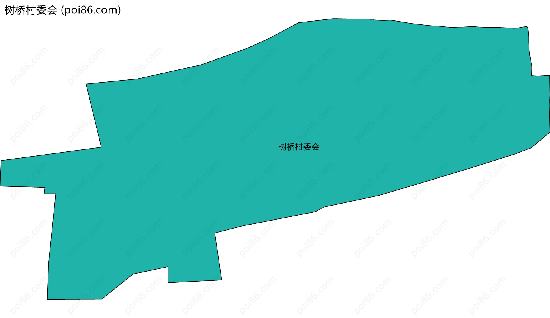树桥村委会边界地图