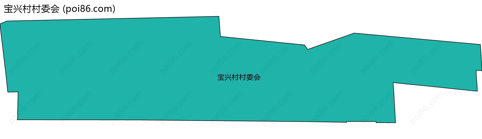 宝兴村村委会边界地图