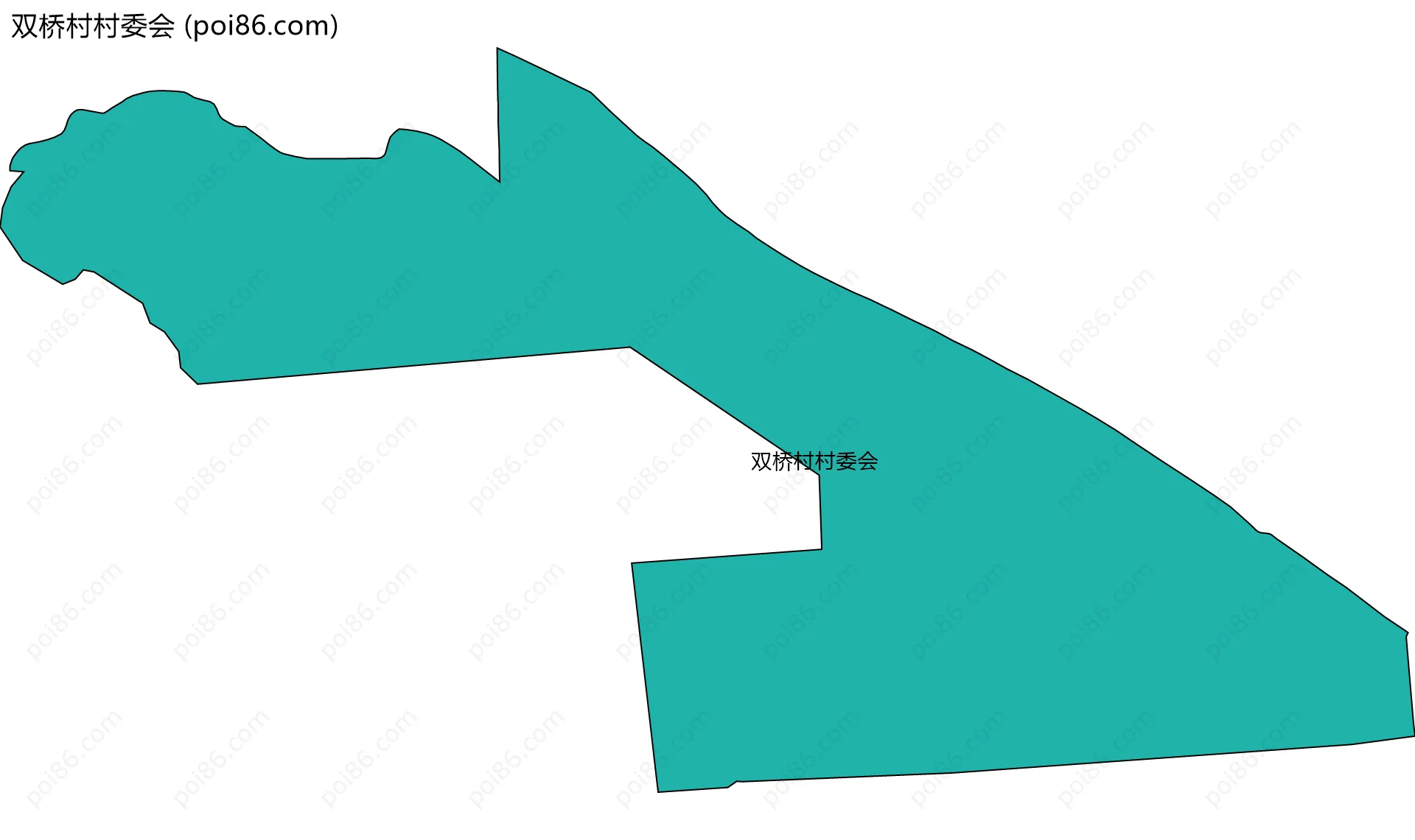 双桥村村委会边界地图