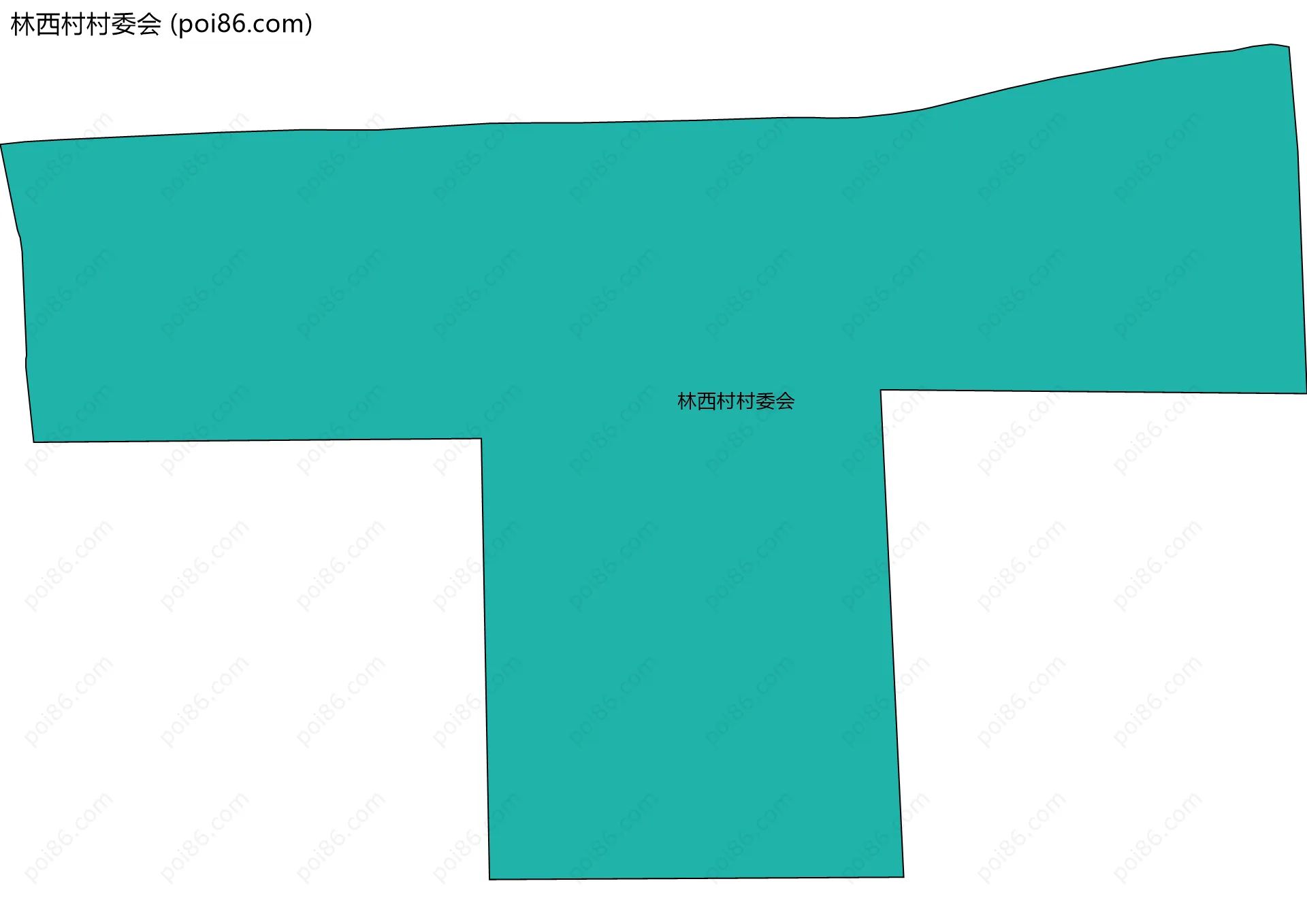 林西村村委会边界地图
