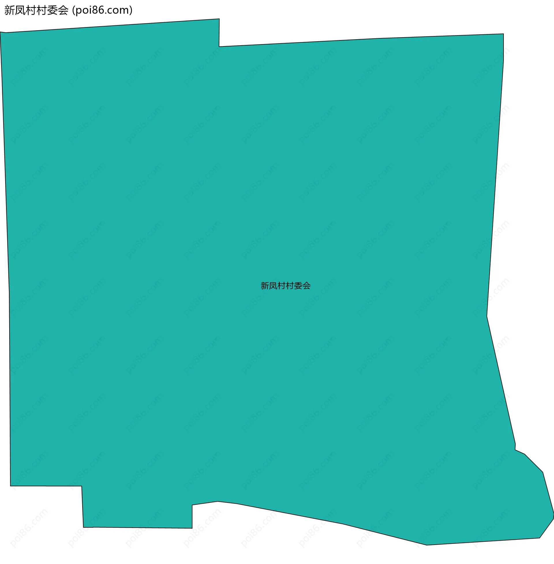 新凤村村委会边界地图