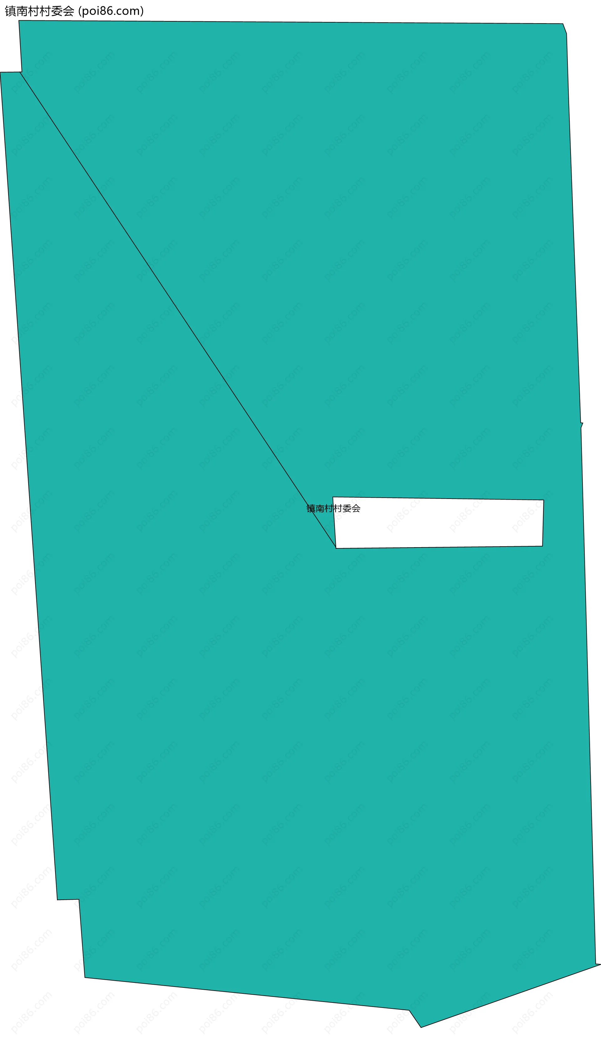 镇南村村委会边界地图