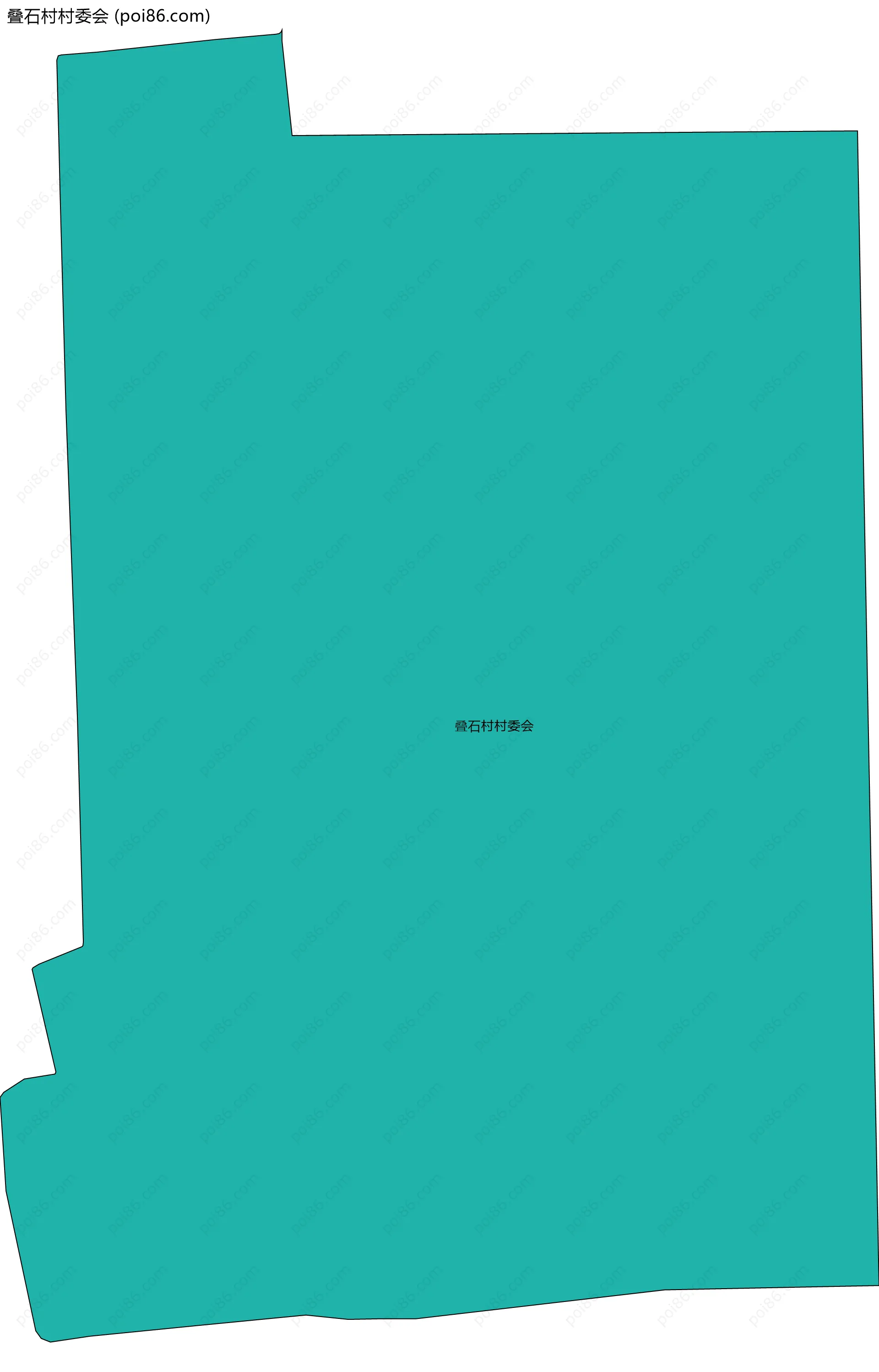 叠石村村委会边界地图