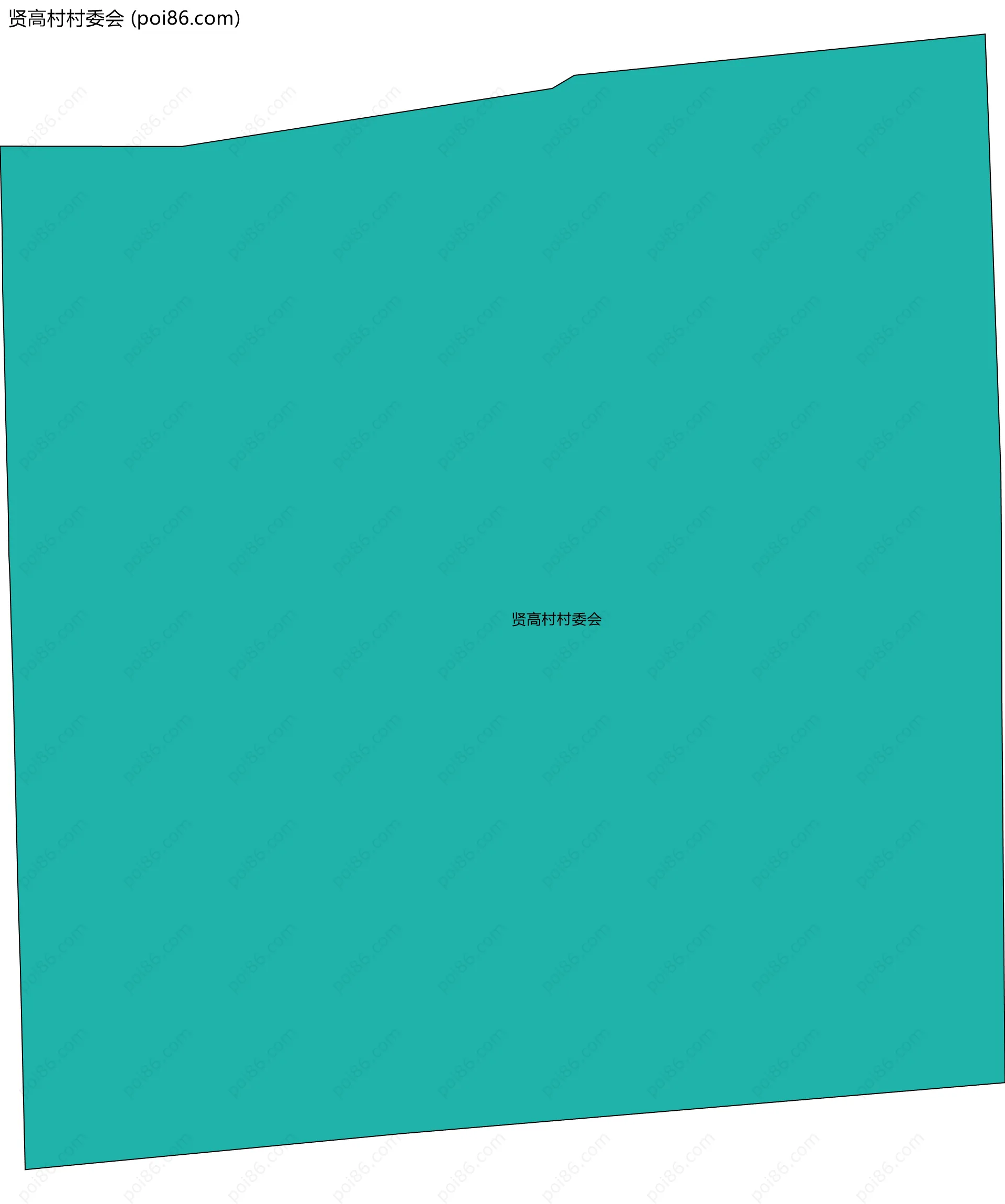 贤高村村委会边界地图