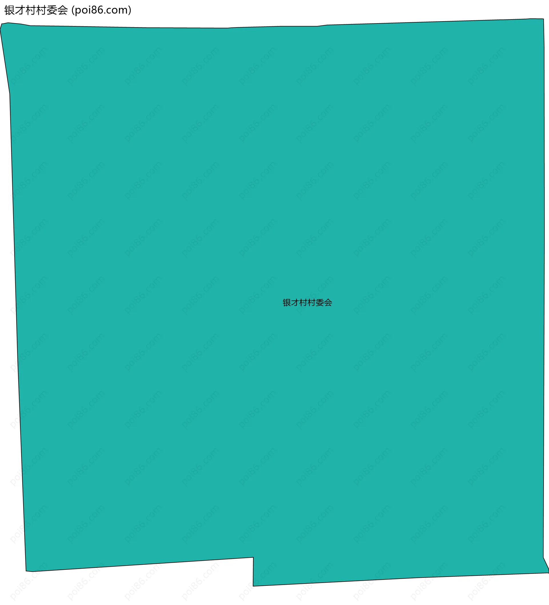 银才村村委会边界地图