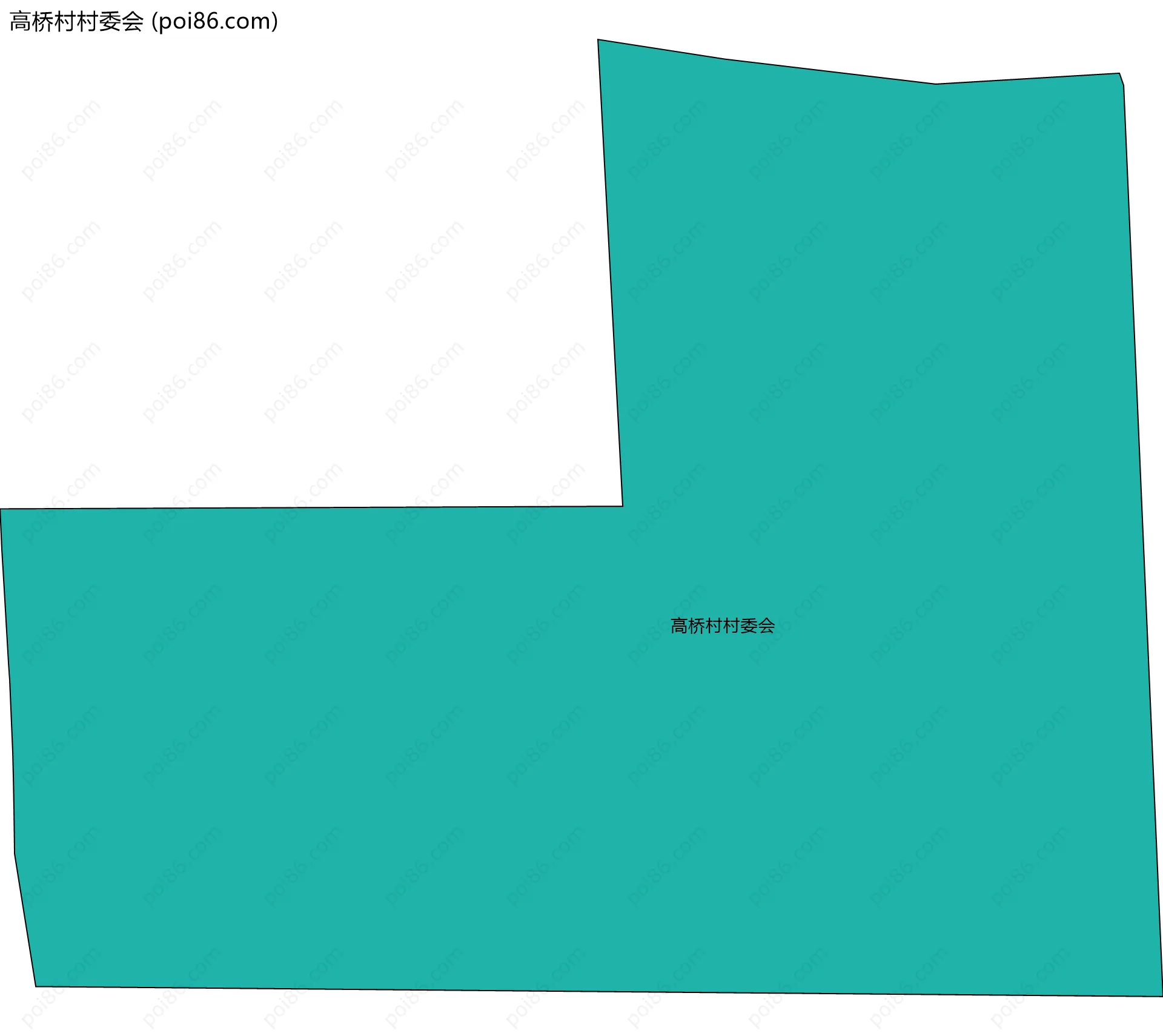 高桥村村委会边界地图