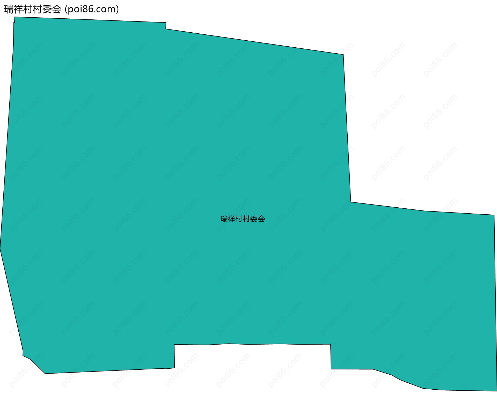 瑞祥村村委会边界地图