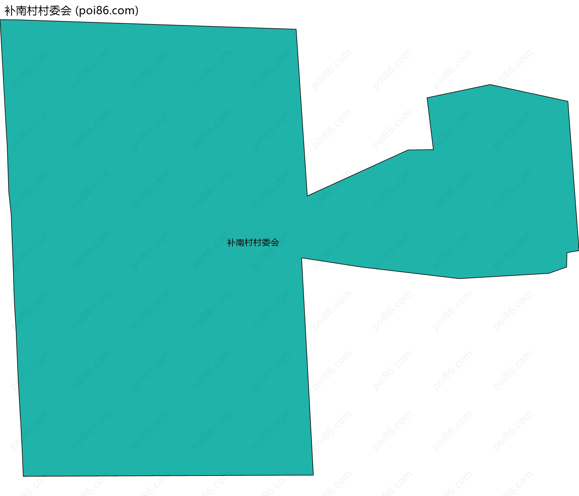 补南村村委会边界地图