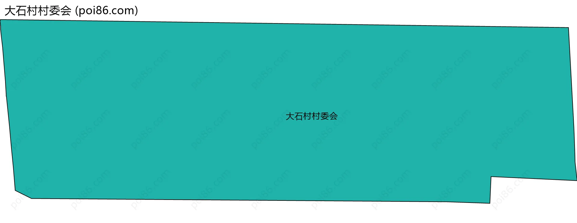 大石村村委会边界地图