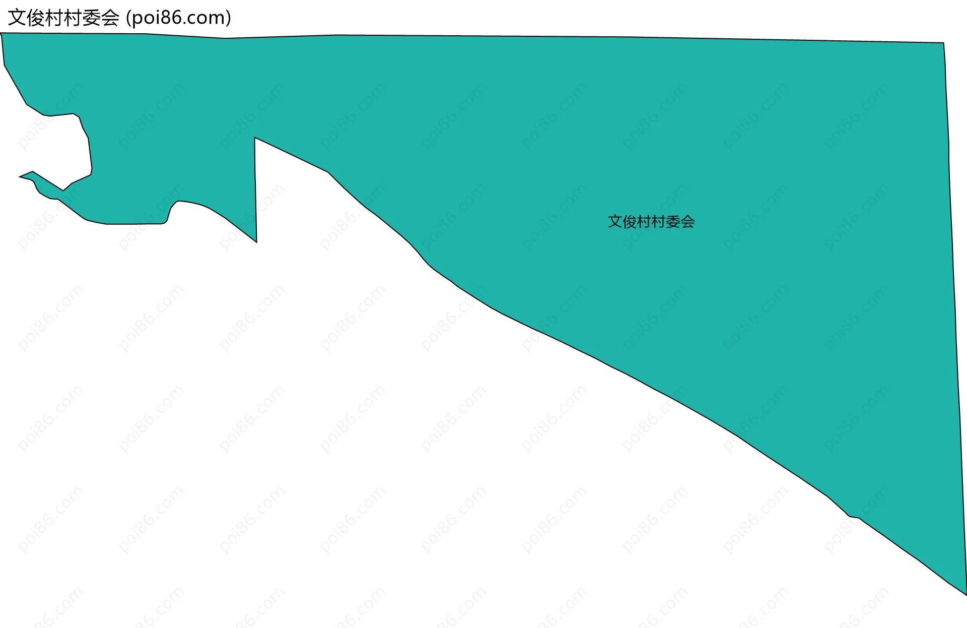 文俊村村委会边界地图