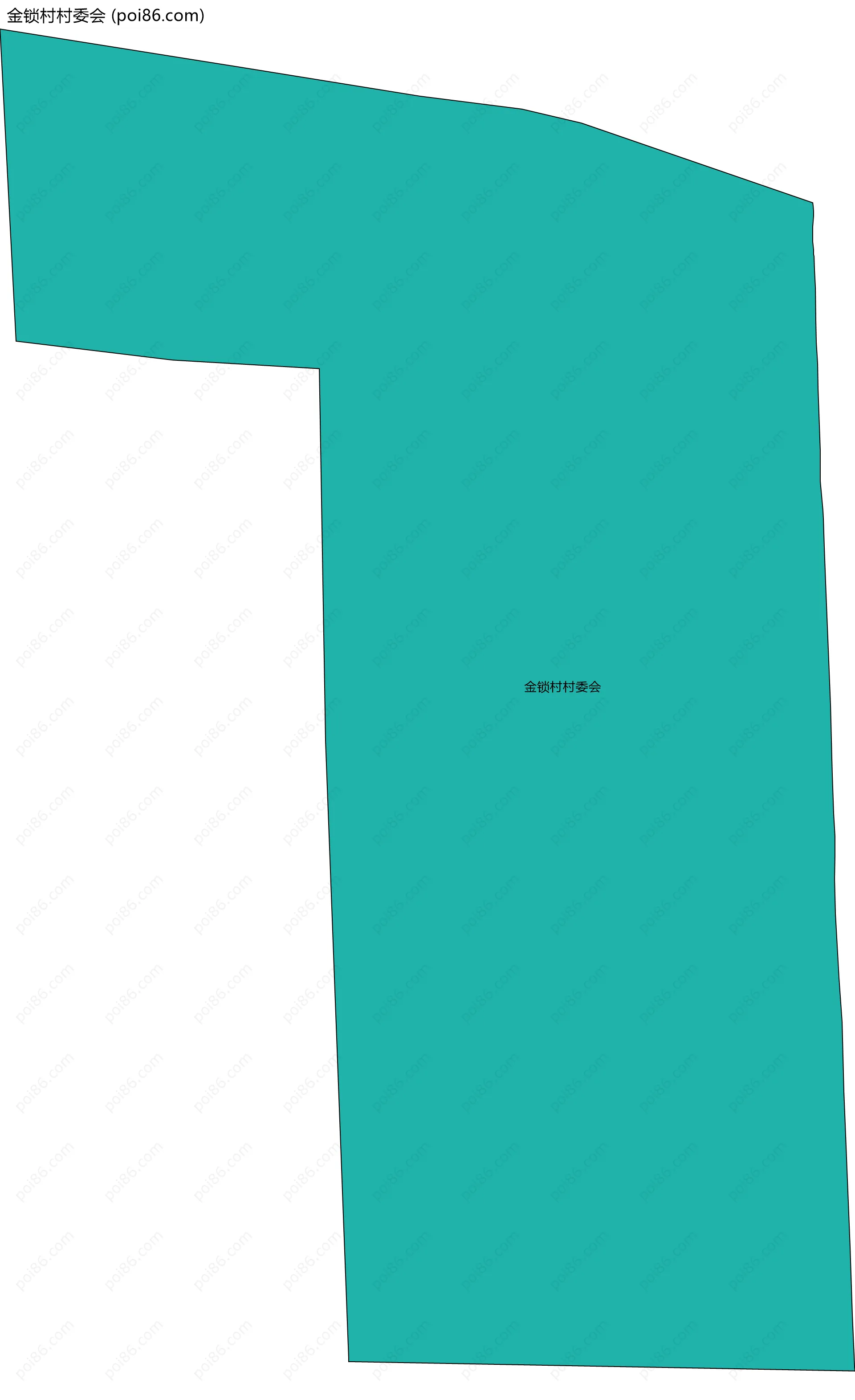 金锁村村委会边界地图