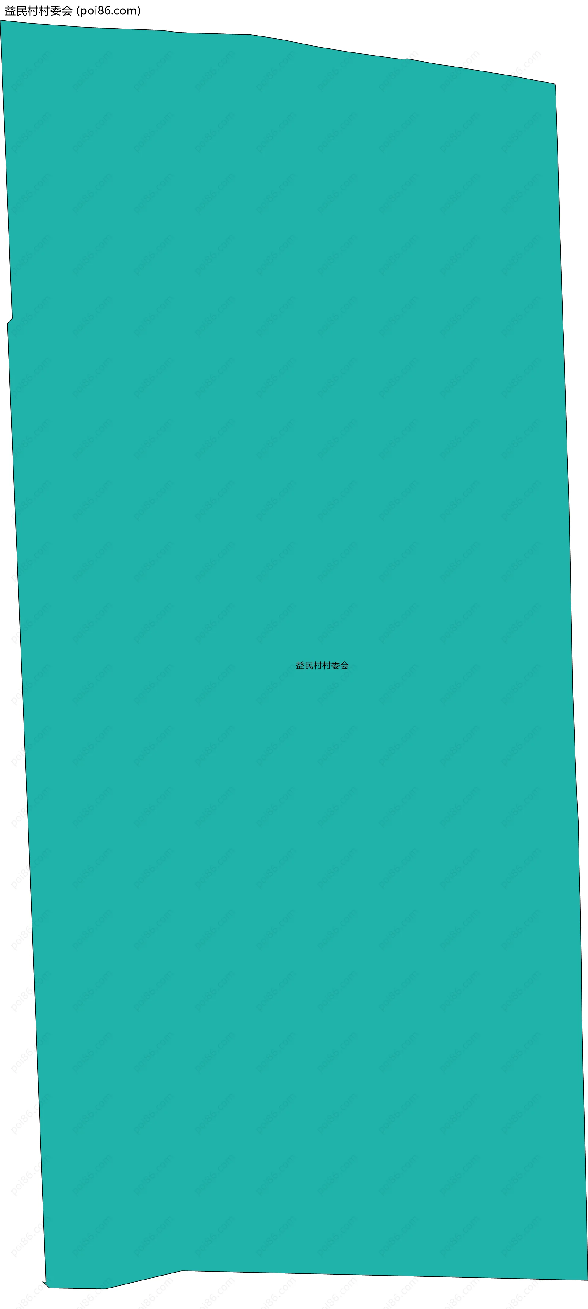 益民村村委会边界地图