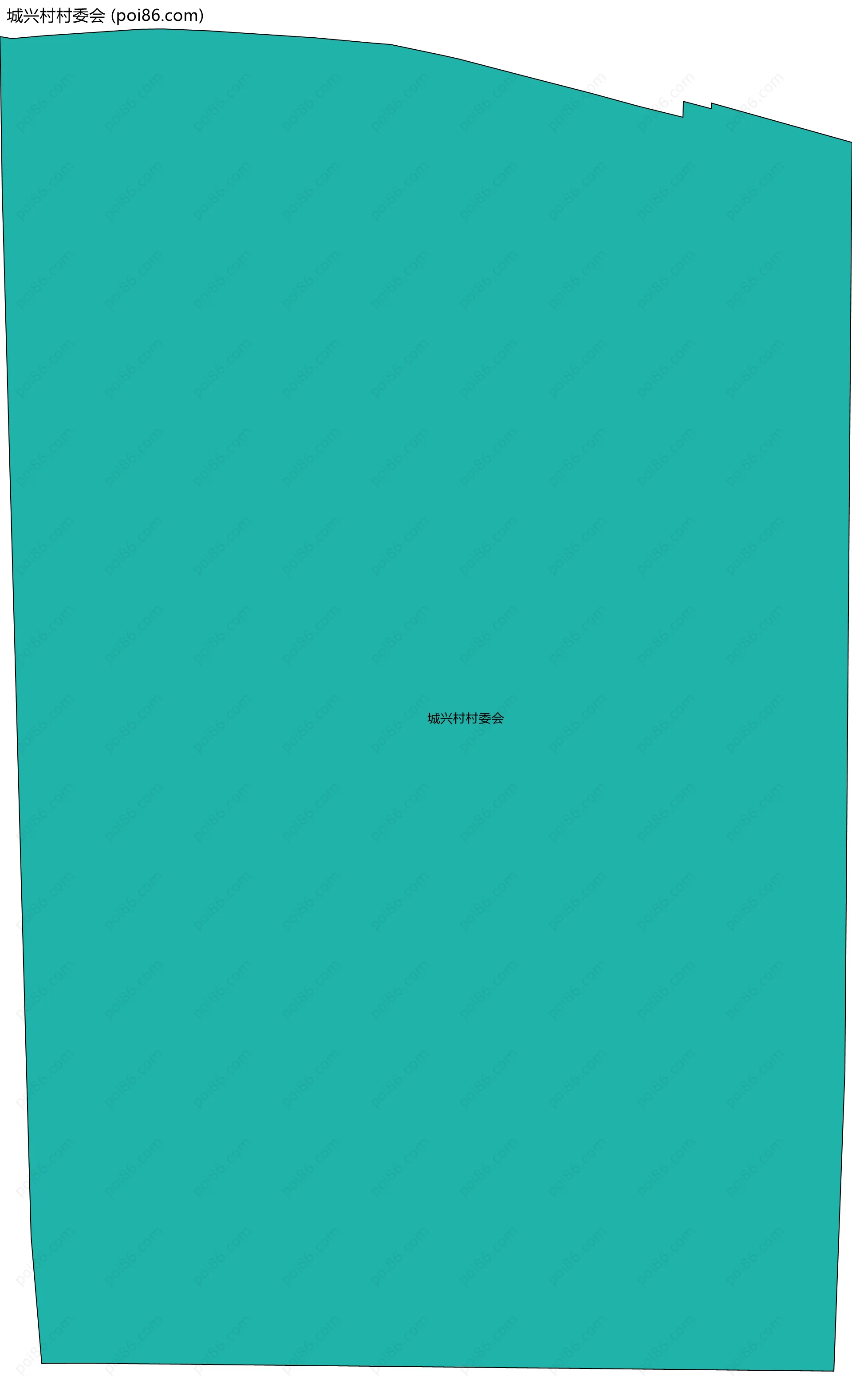 城兴村村委会边界地图