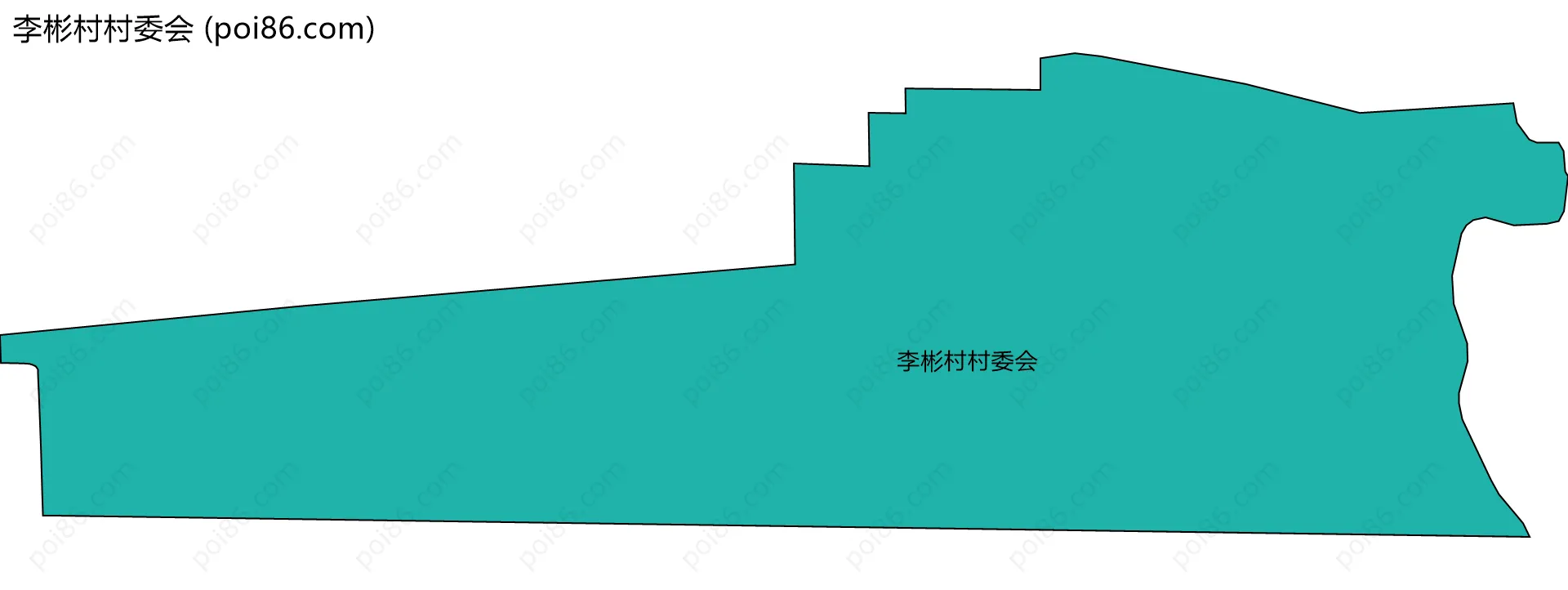 李彬村村委会边界地图
