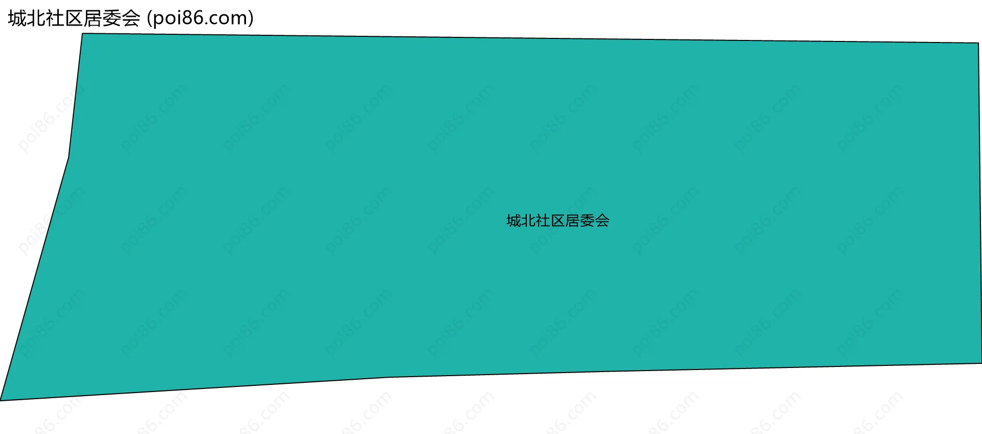 城北社区居委会边界地图