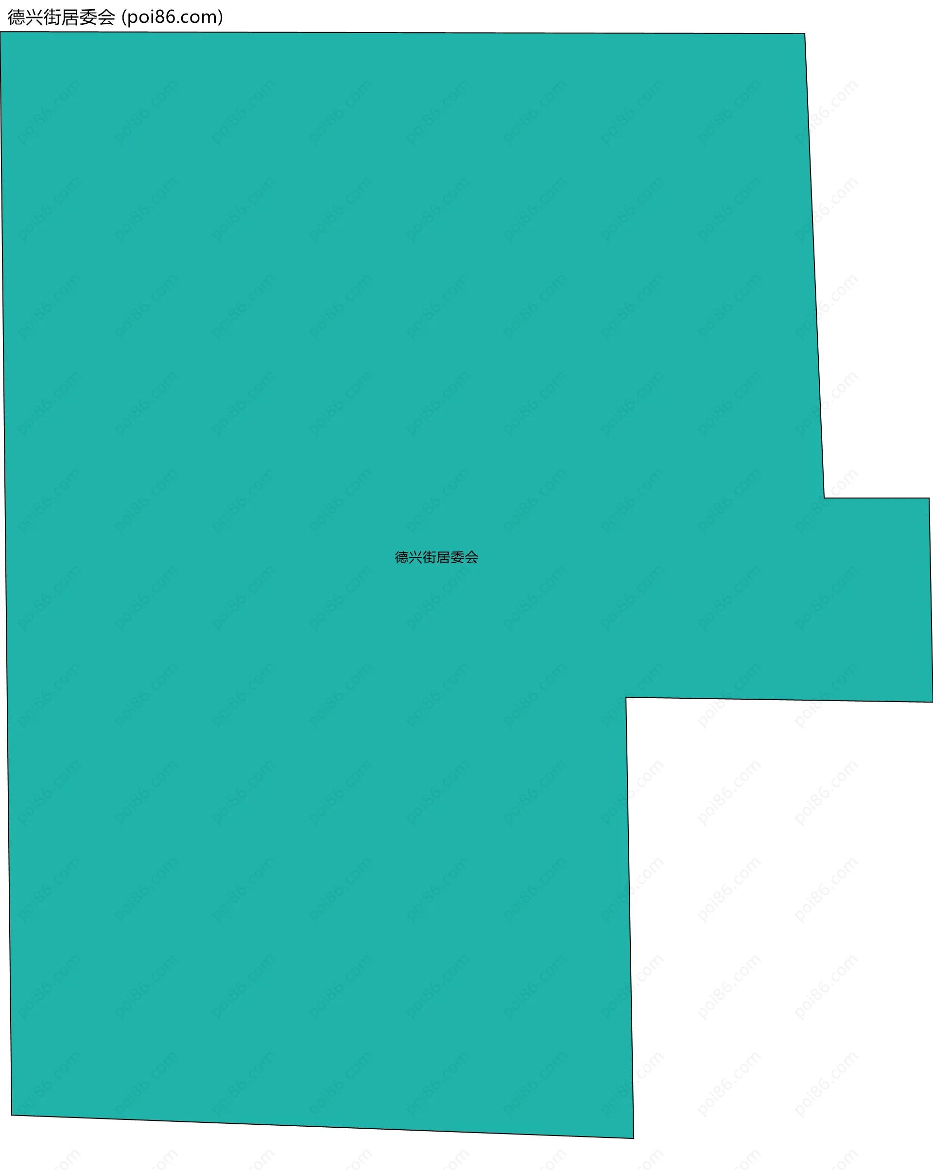 德兴街居委会边界地图