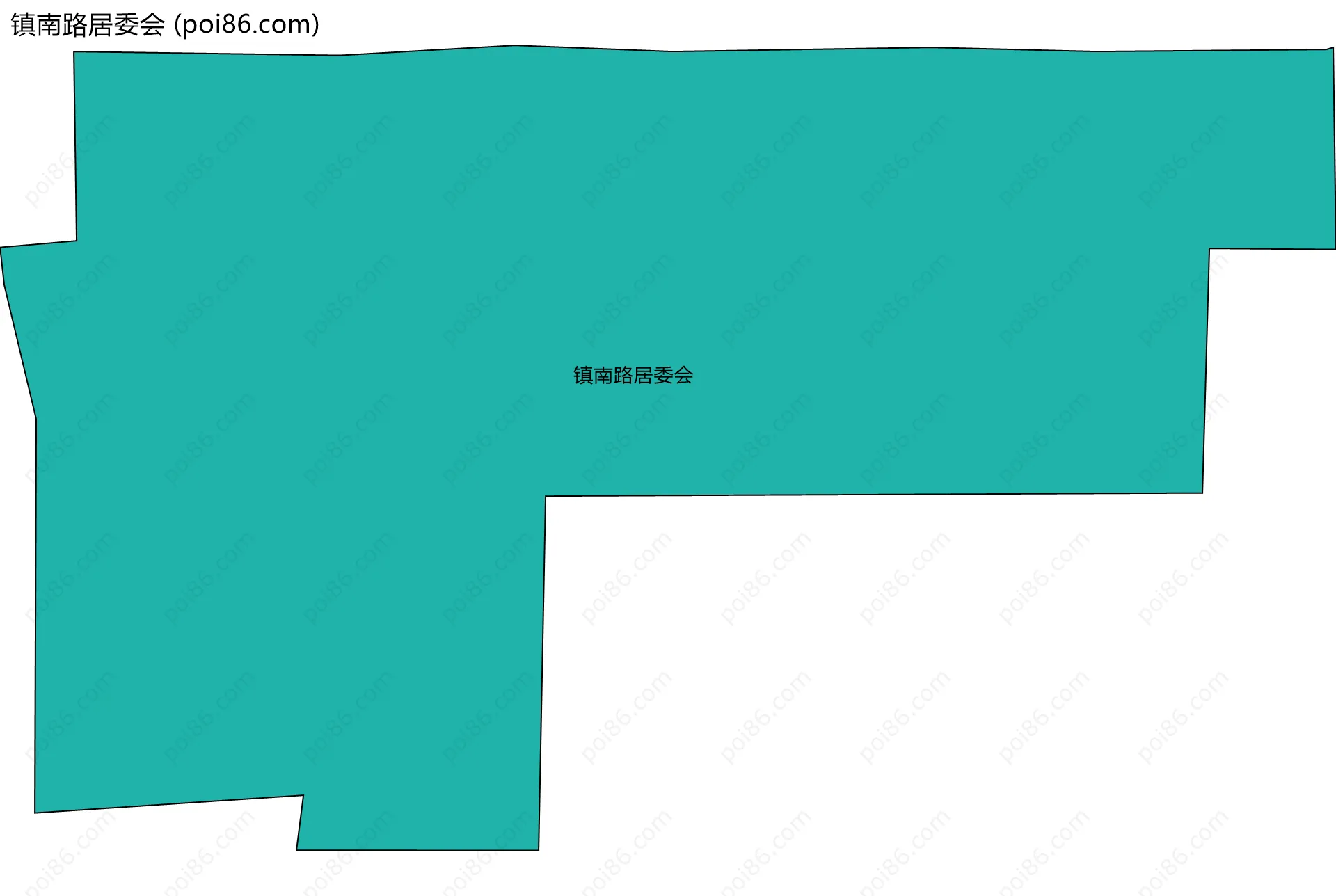 镇南路居委会边界地图