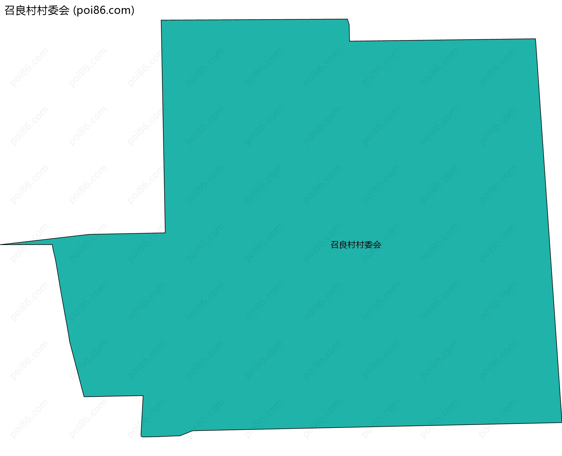 召良村村委会边界地图