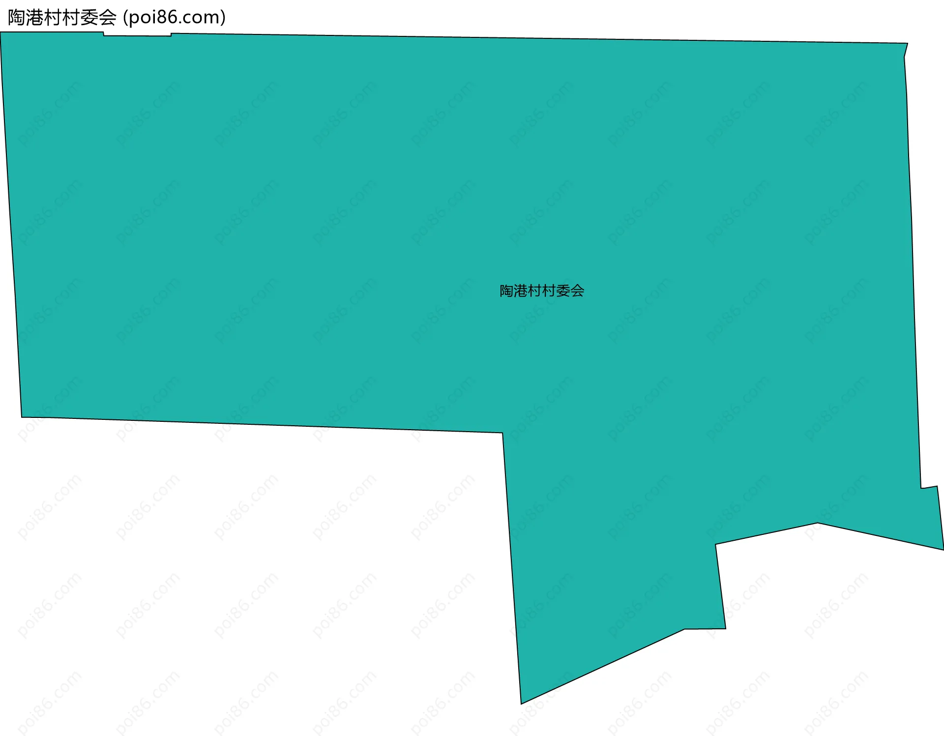 陶港村村委会边界地图