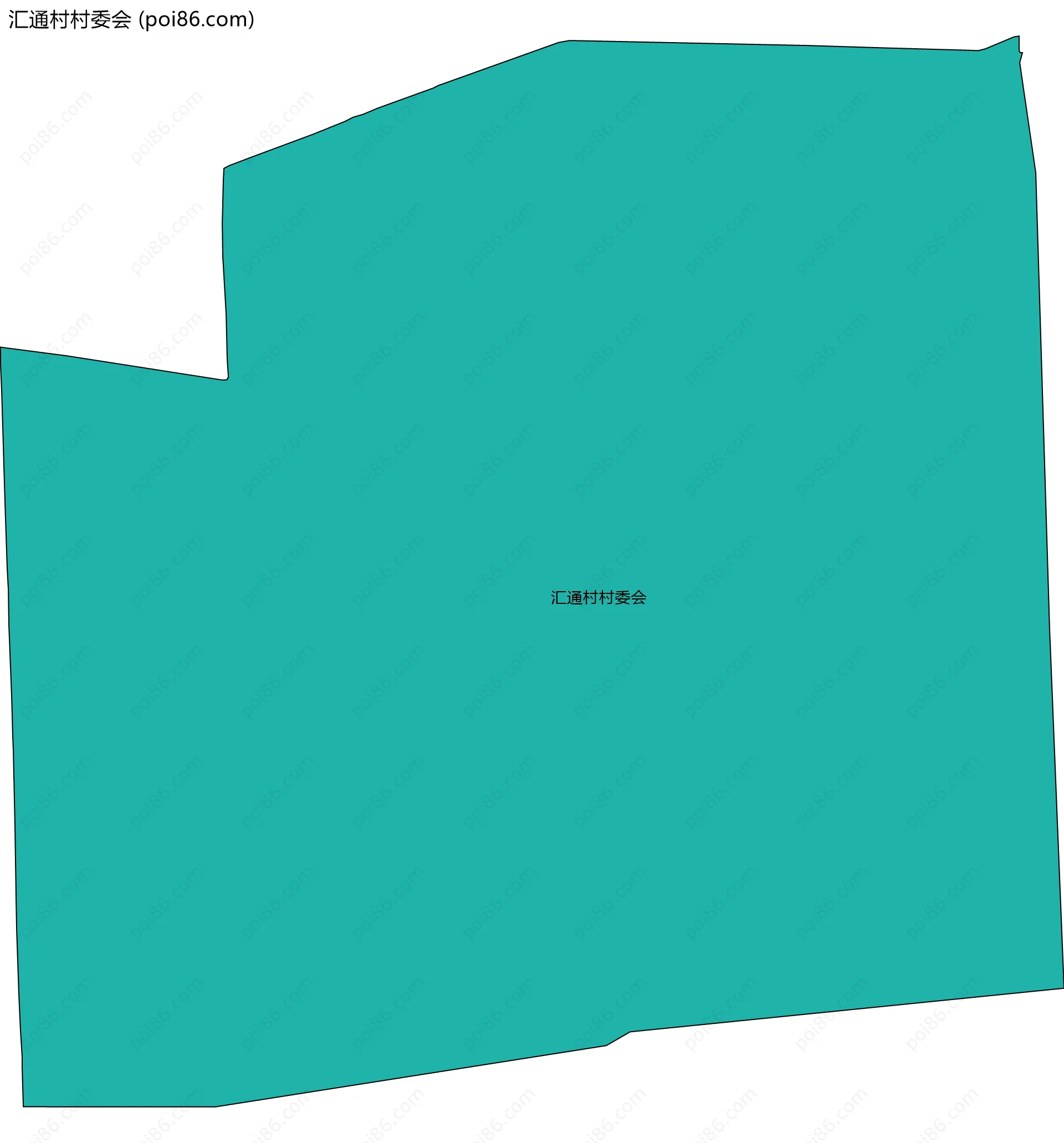 汇通村村委会边界地图