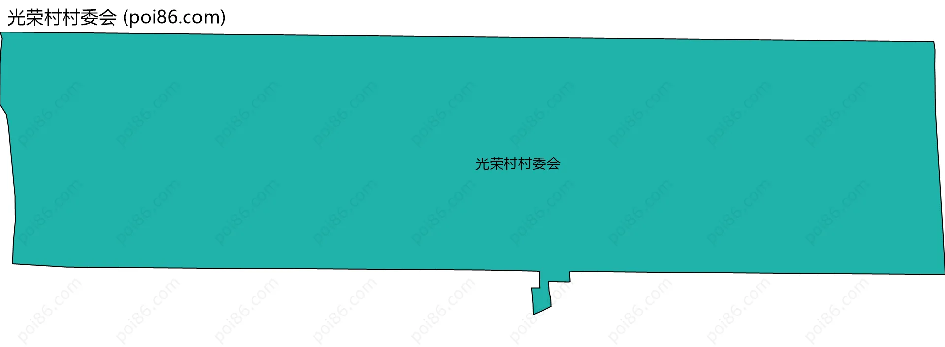 光荣村村委会边界地图