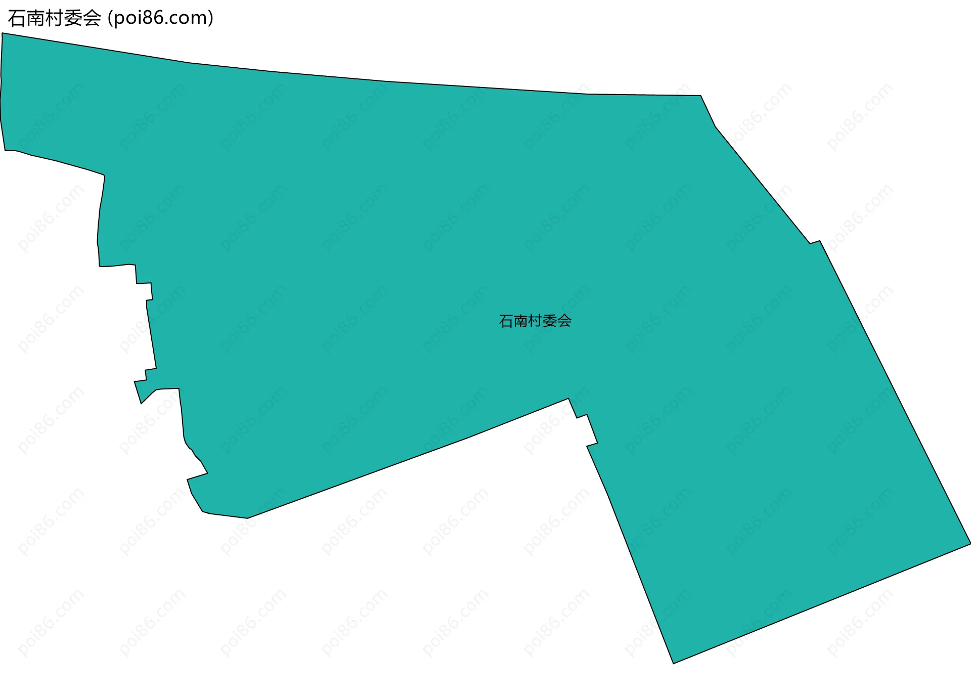 石南村委会边界地图