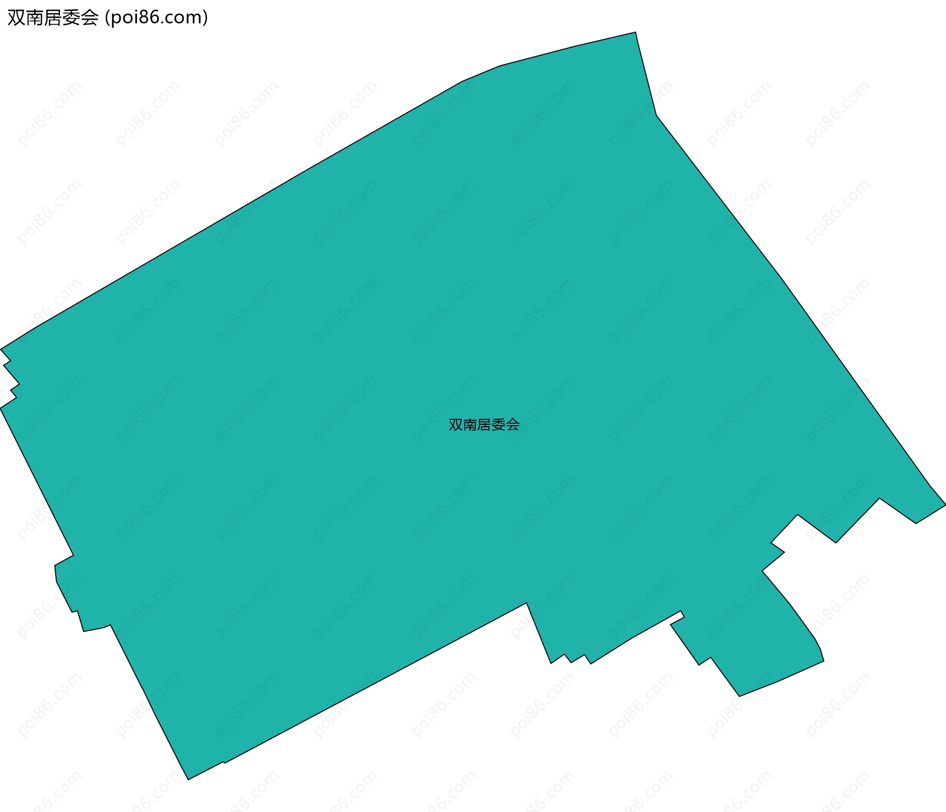 双南居委会边界地图