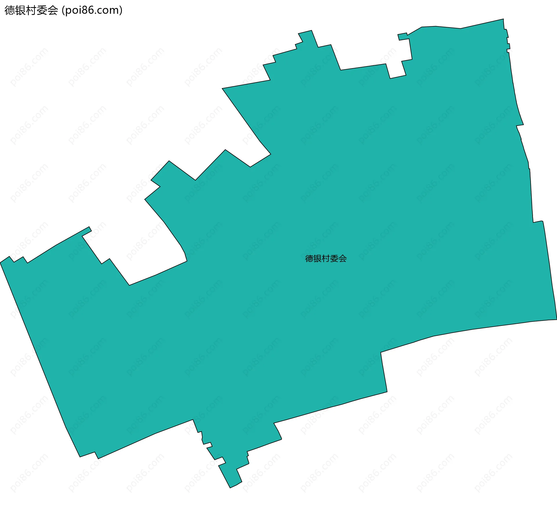 德银村委会边界地图