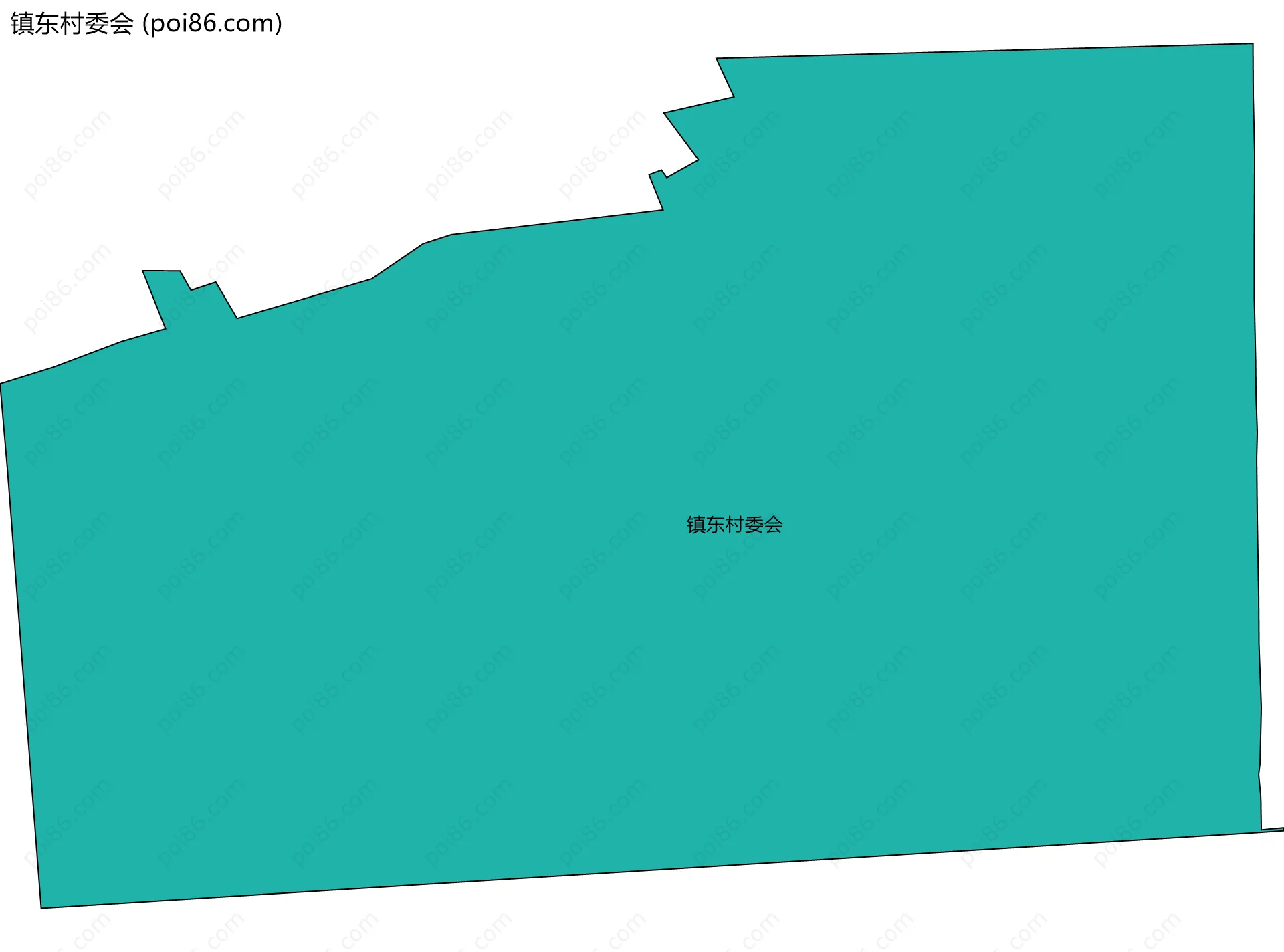 镇东村委会边界地图