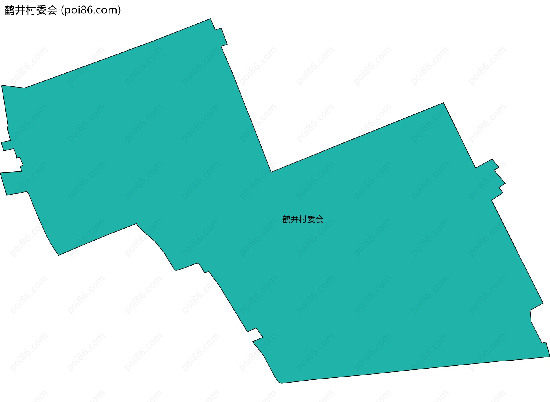 鹤井村委会边界地图