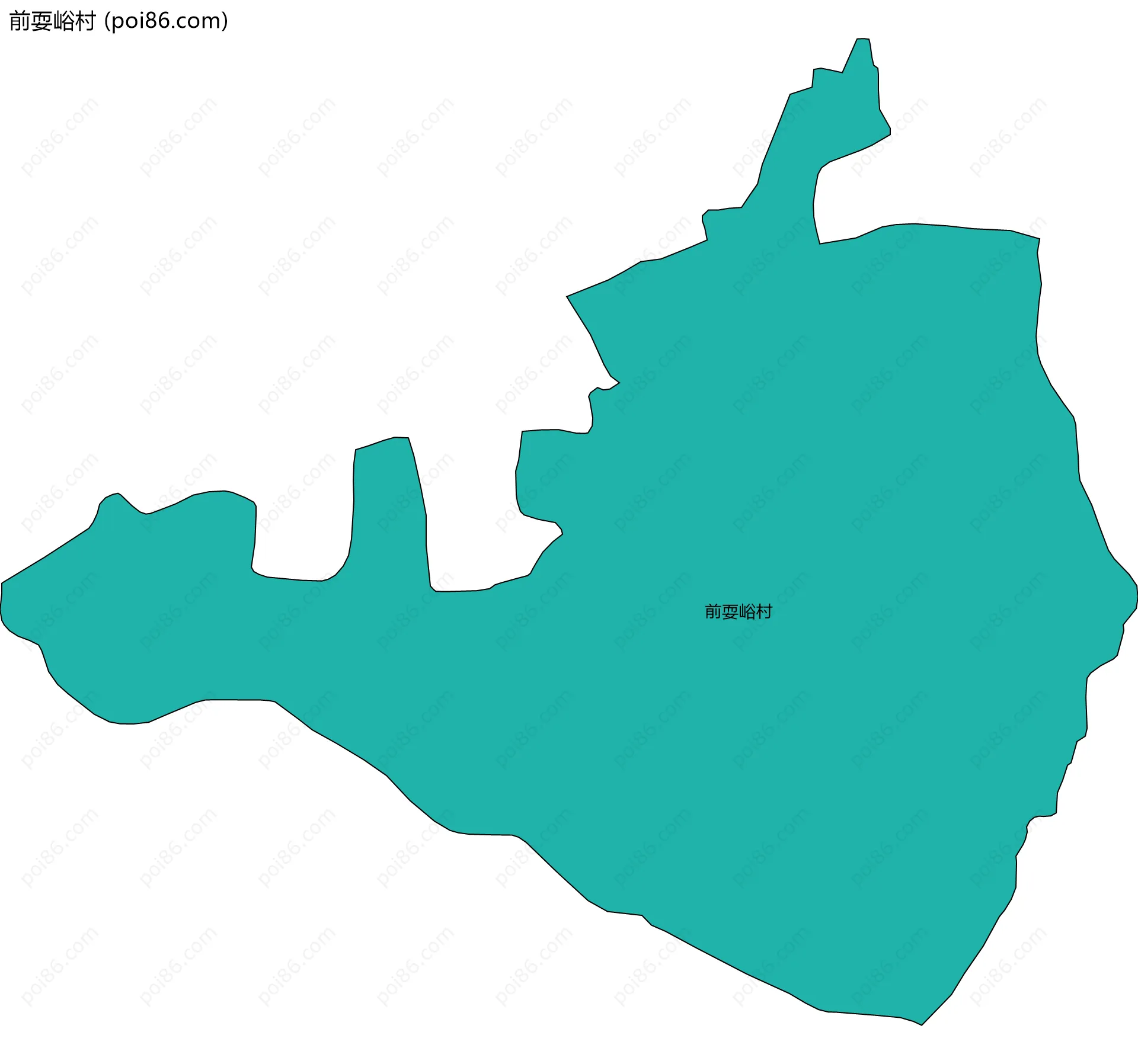 前耍峪村边界地图