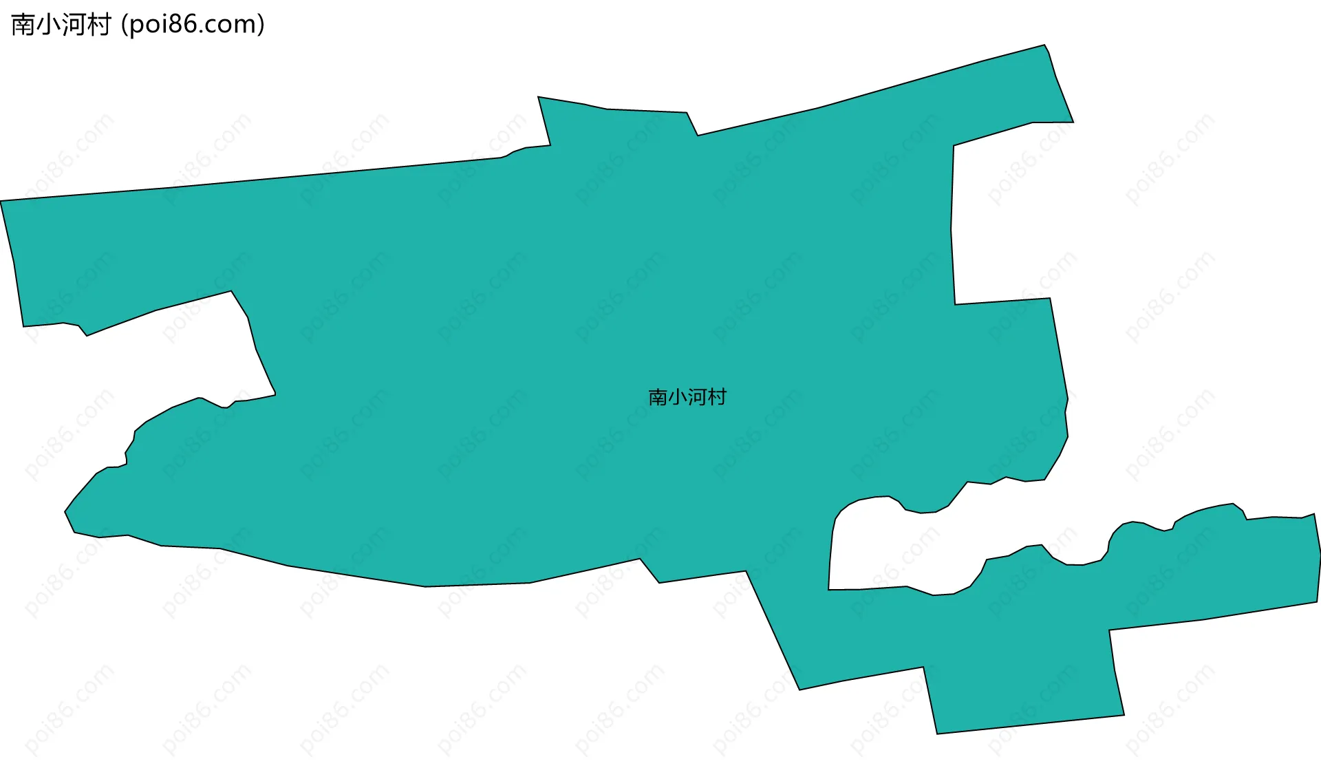 南小河村边界地图