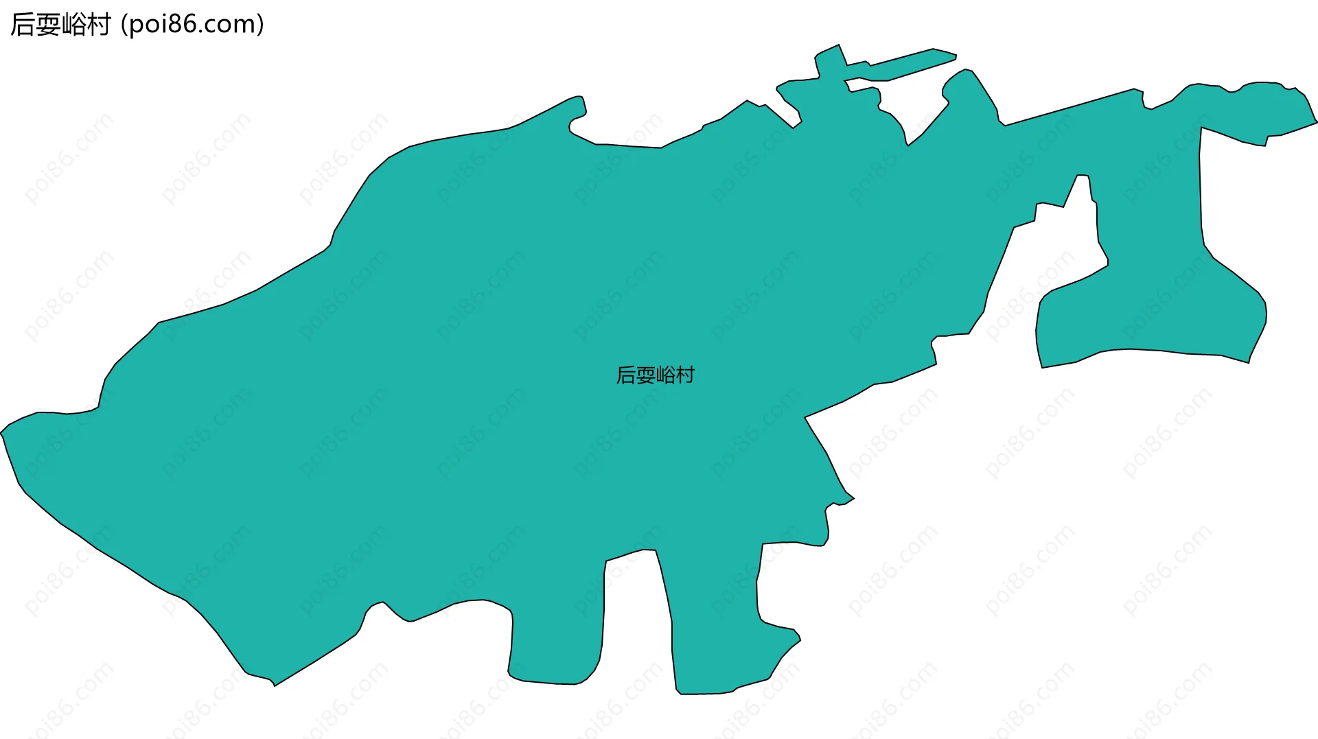 后耍峪村边界地图