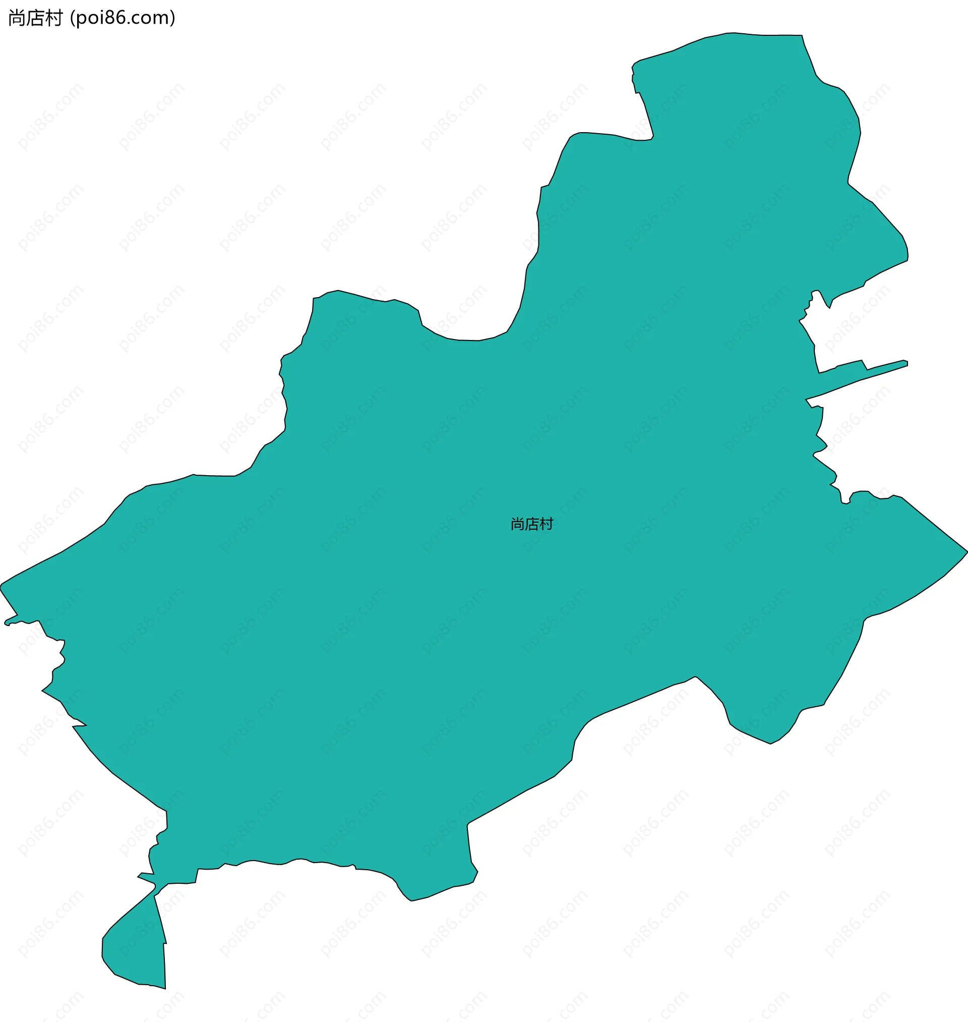 尚店村边界地图