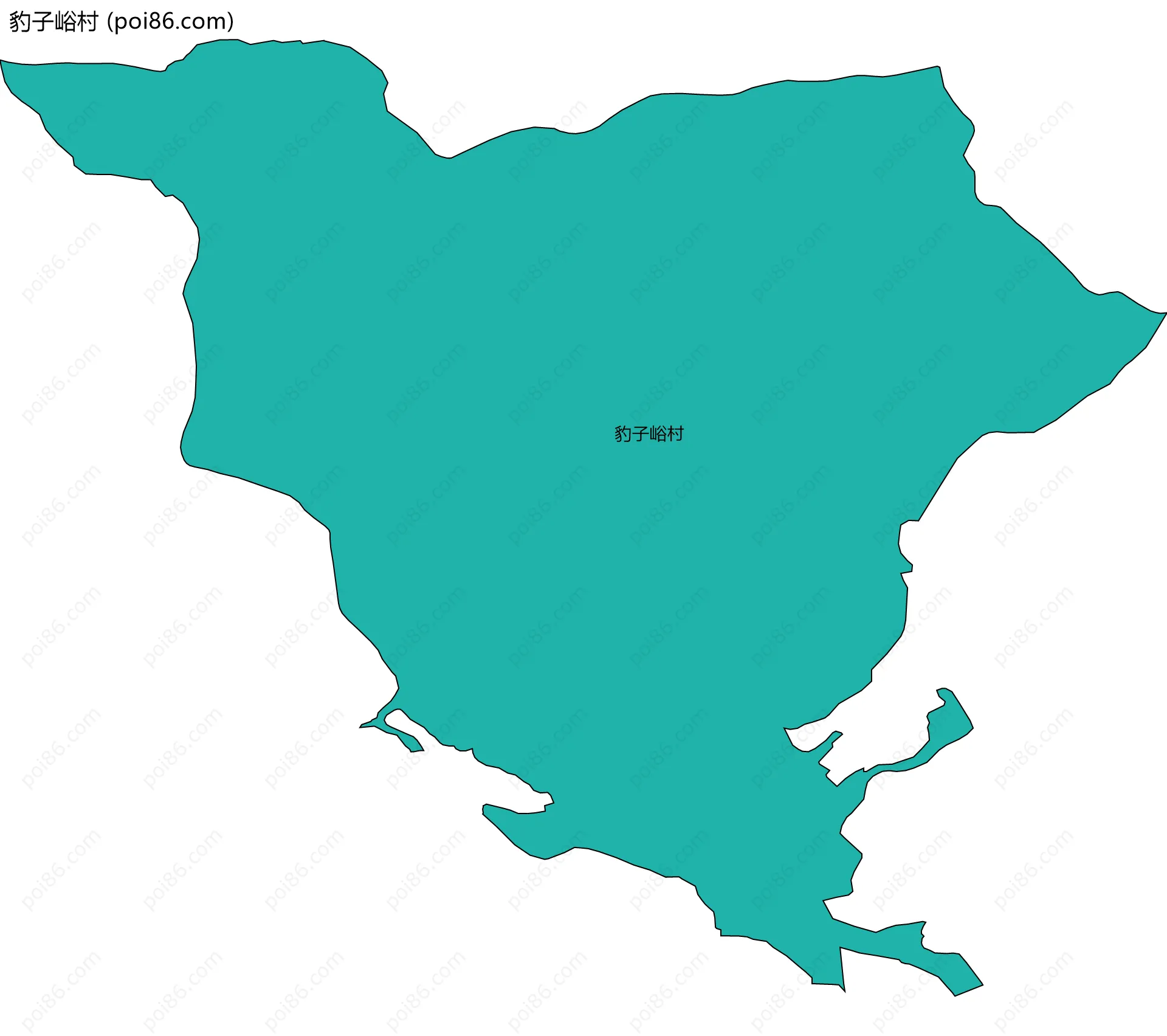 豹子峪村边界地图