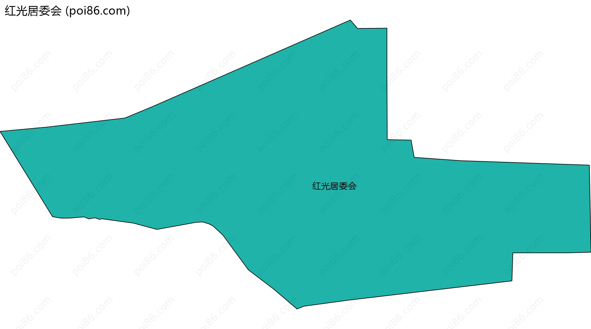 红光居委会边界地图