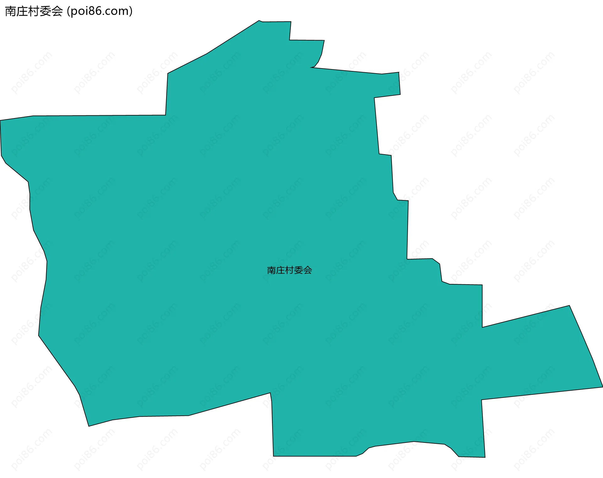 南庄村委会边界地图