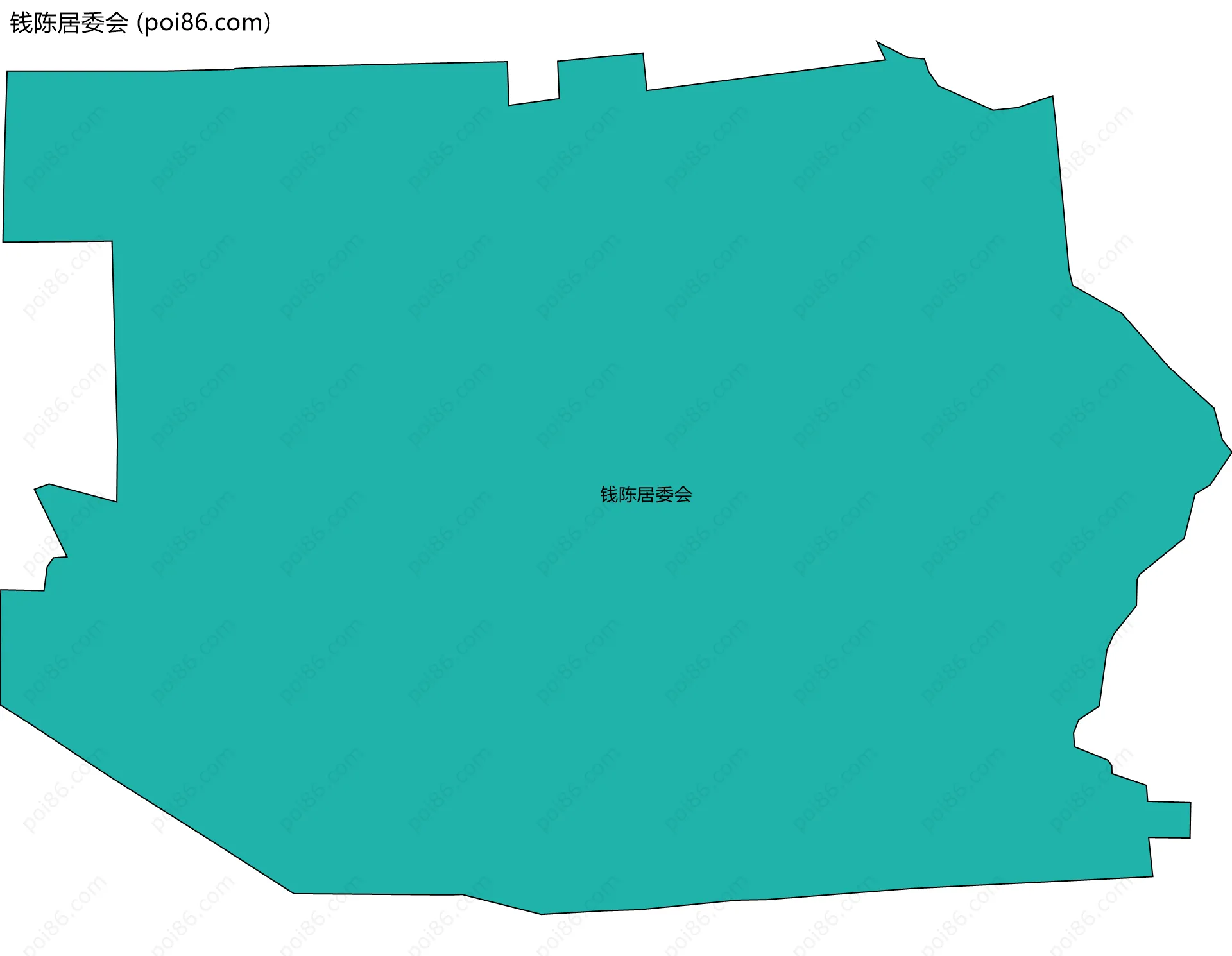 钱陈居委会边界地图