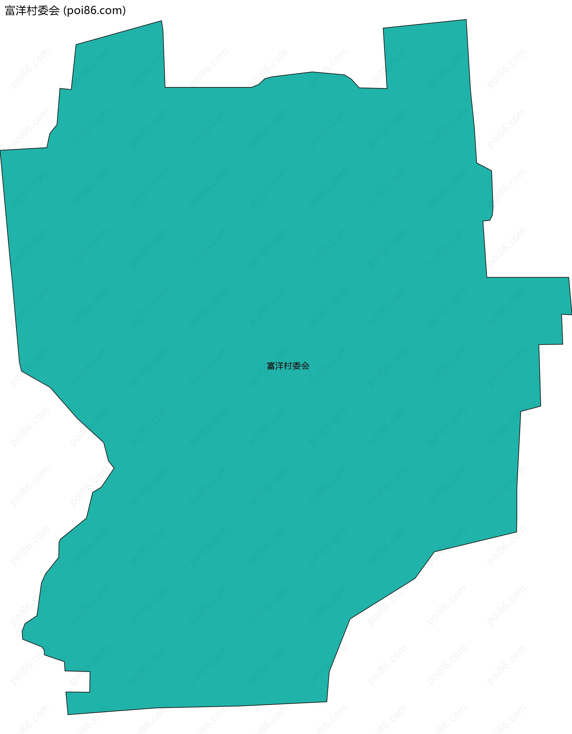 富洋村委会边界地图