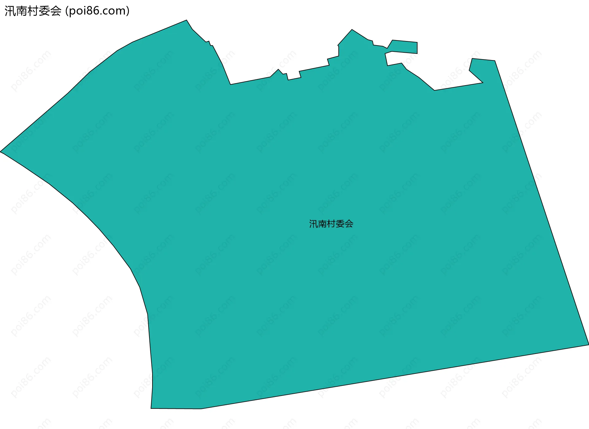 汛南村委会边界地图