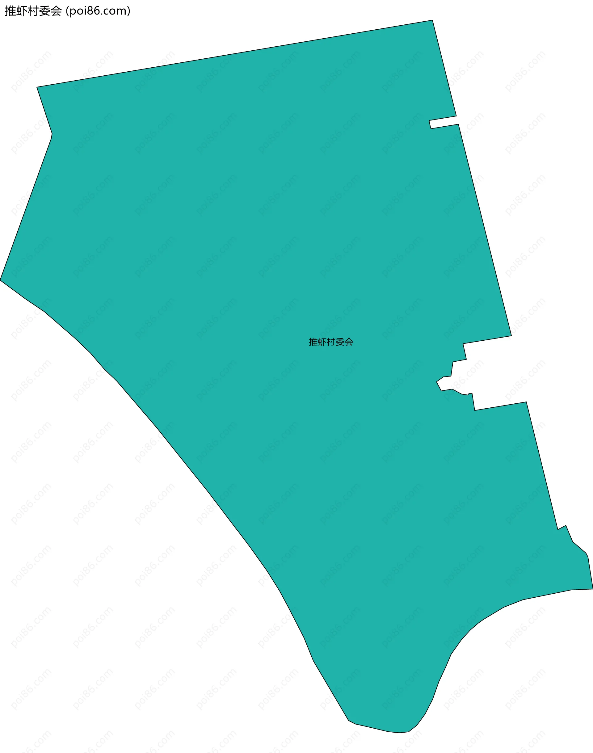 推虾村委会边界地图