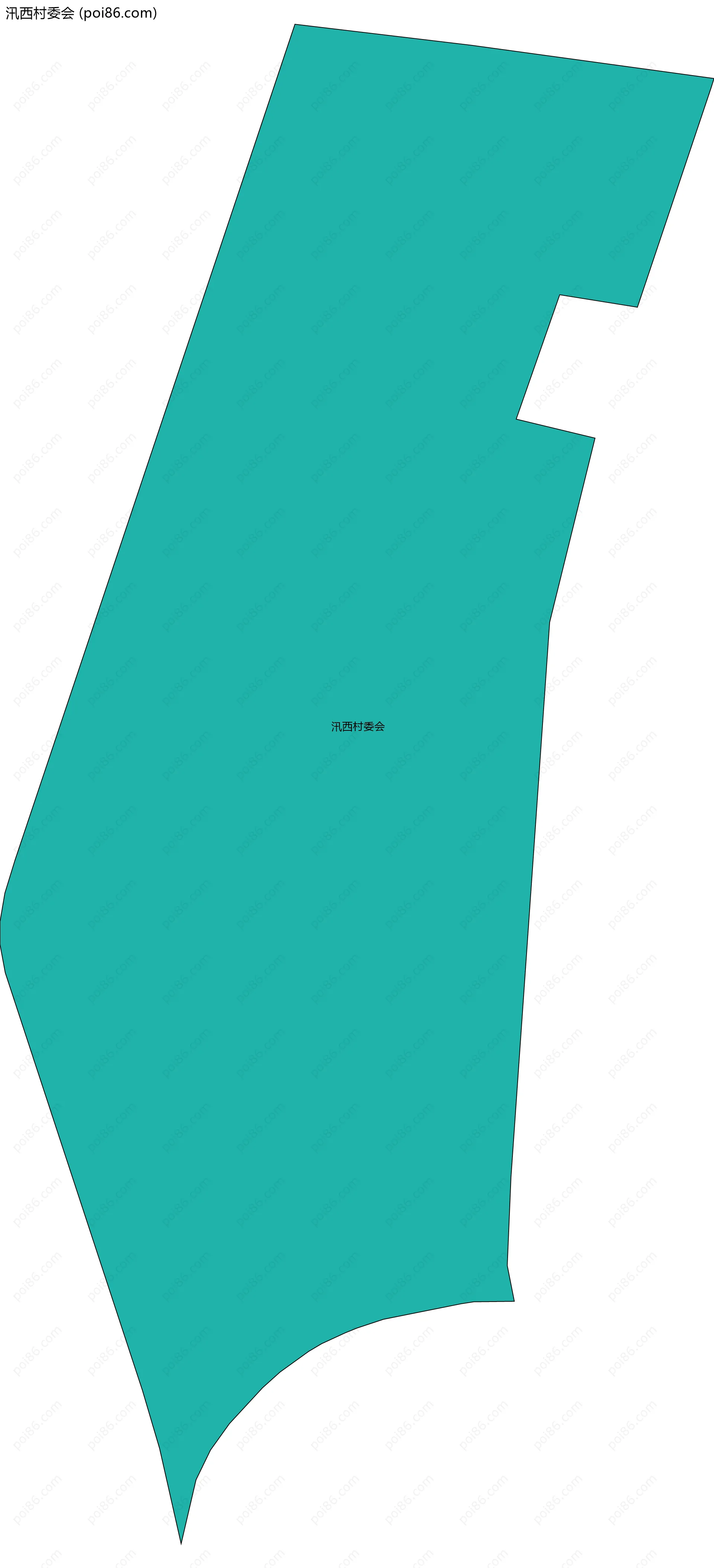 汛西村委会边界地图