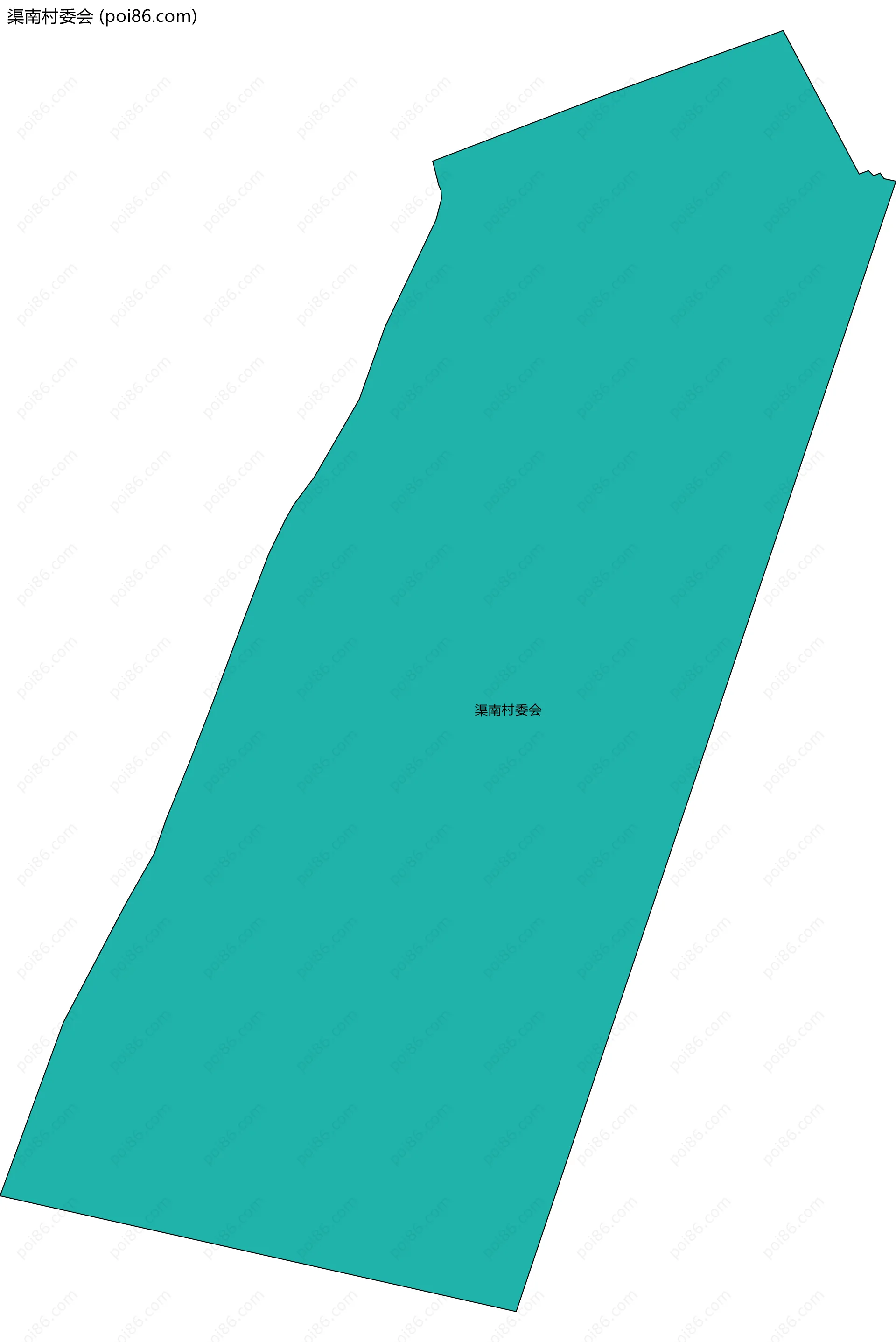 渠南村委会边界地图