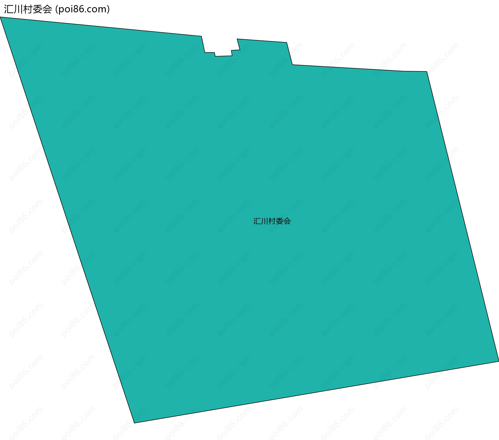 汇川村委会边界地图