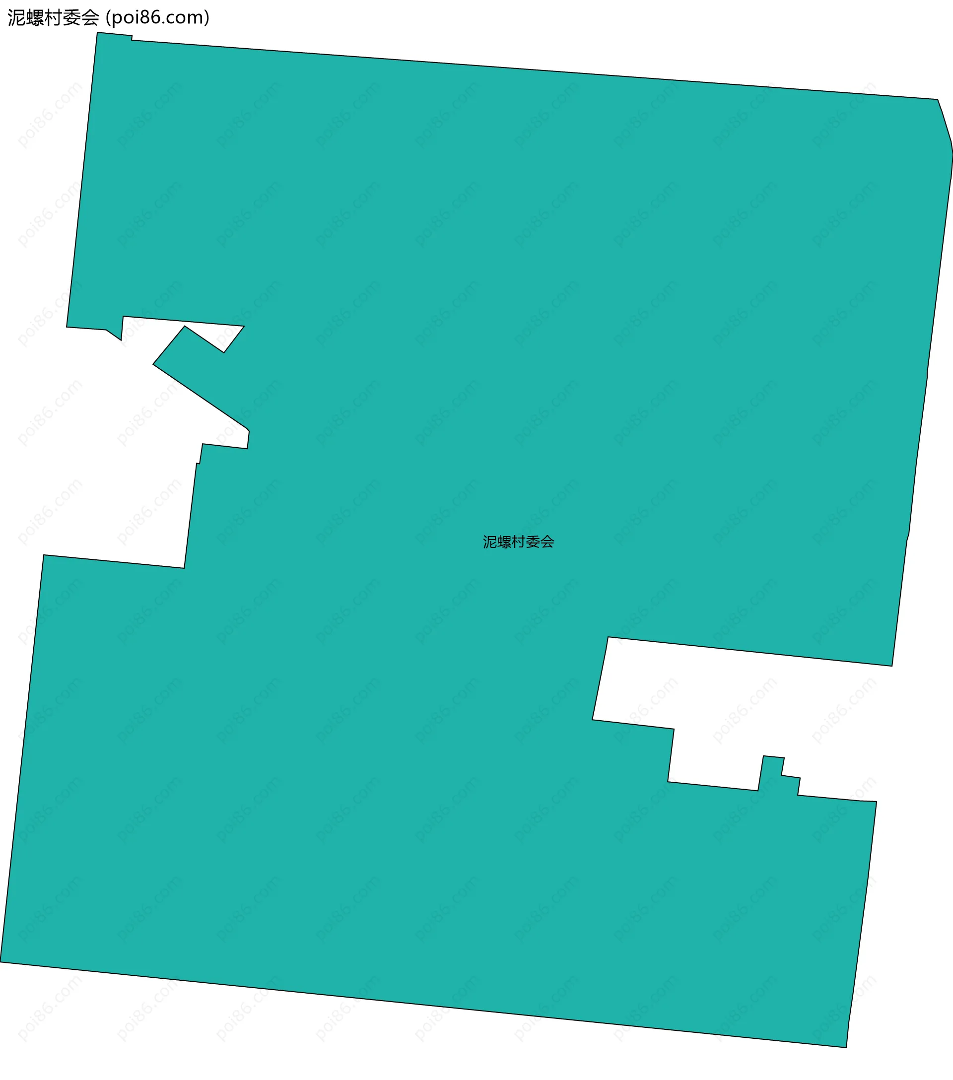 泥螺村委会边界地图