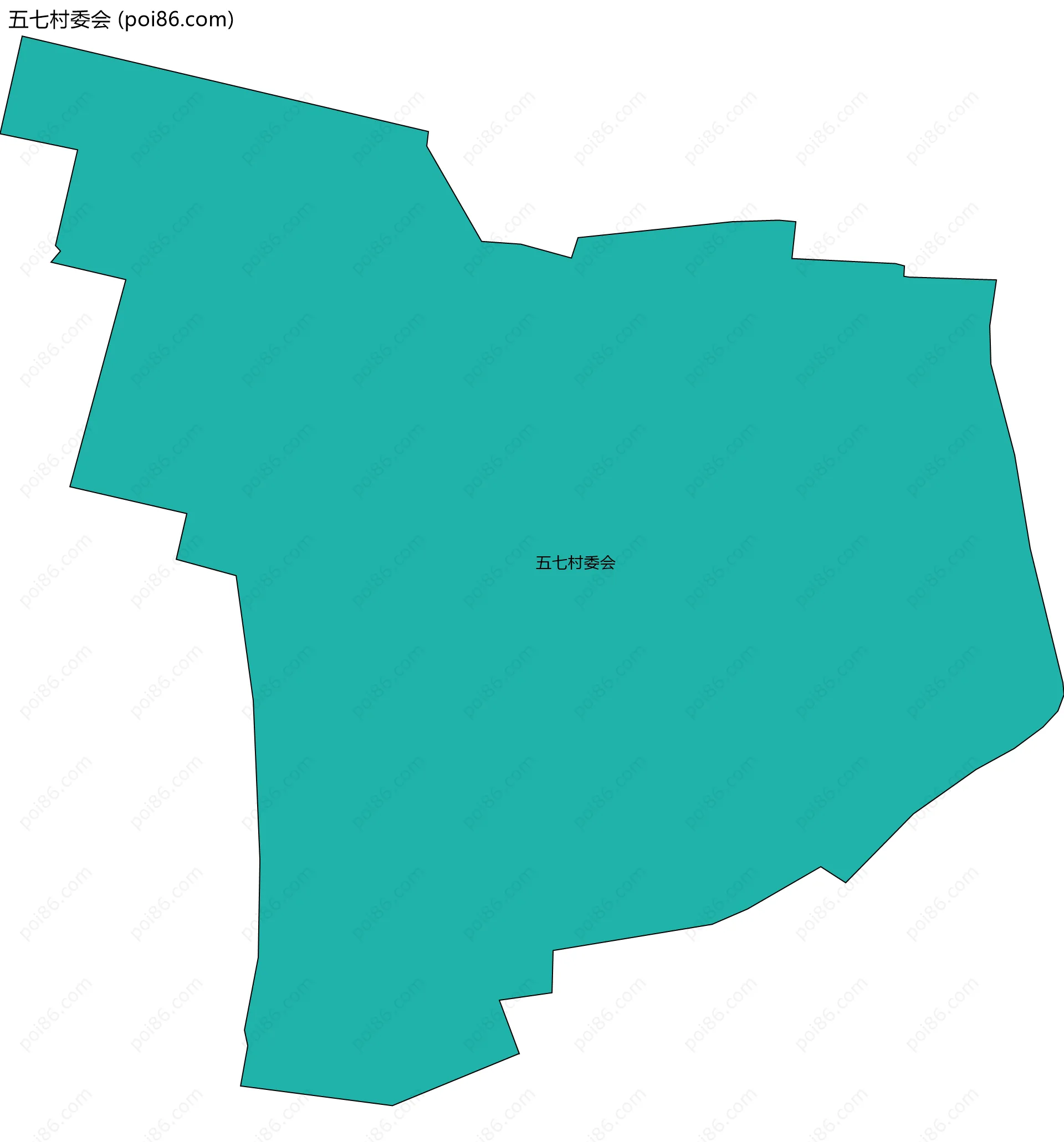 五七村委会边界地图